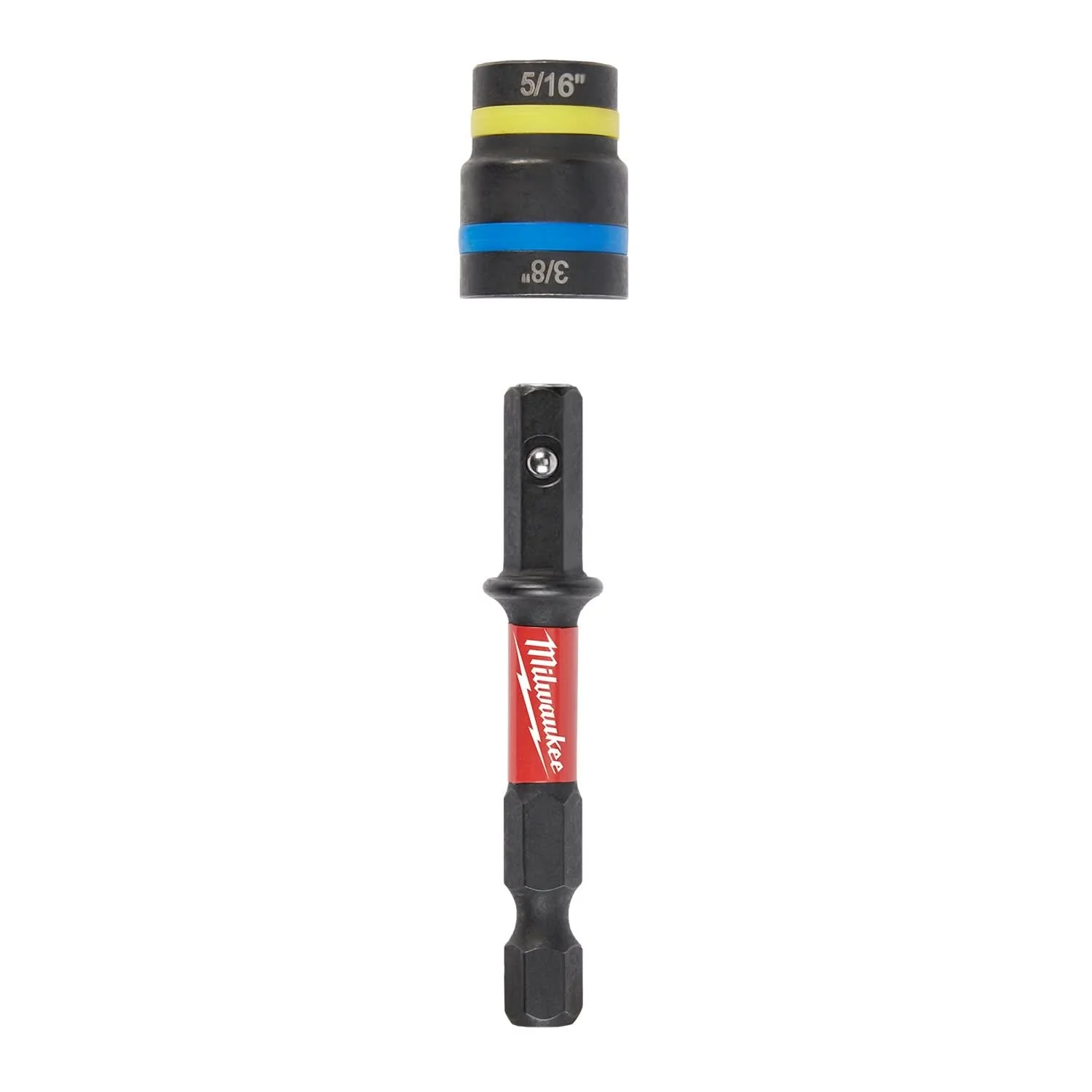 Milwaukee 49-66-4743 SHOCKWAVE Impact Duty 5/16" and 3/8" x 2-1/2" QUIK-CLEAR 2-in-1 Magnetic Nut Driver - Image 1