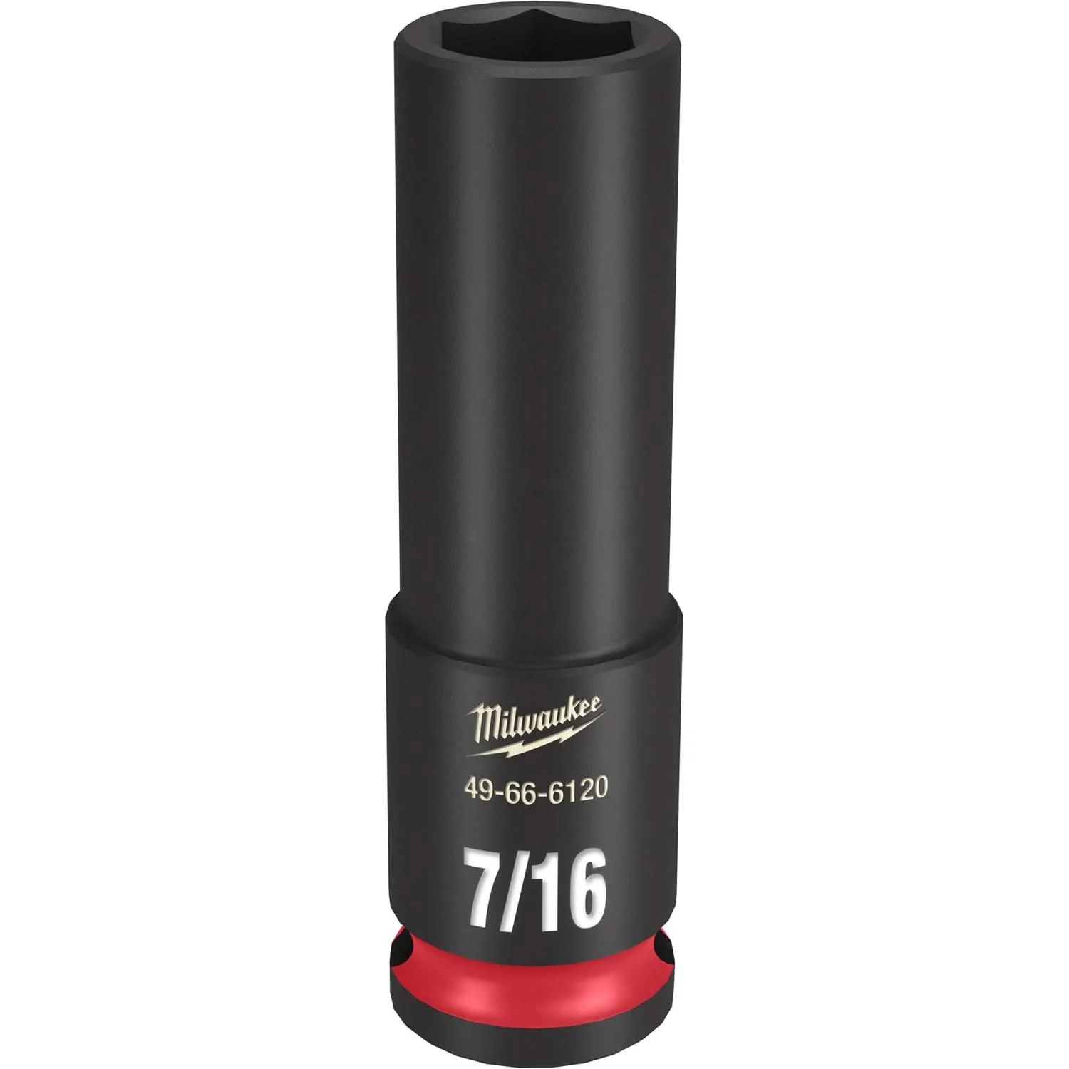 Milwaukee 49-66-6120 SHOCKWAVE Impact Duty 3/8-Inch Drive 7/16-Inch Deep 6 Point Socket - Image 1
