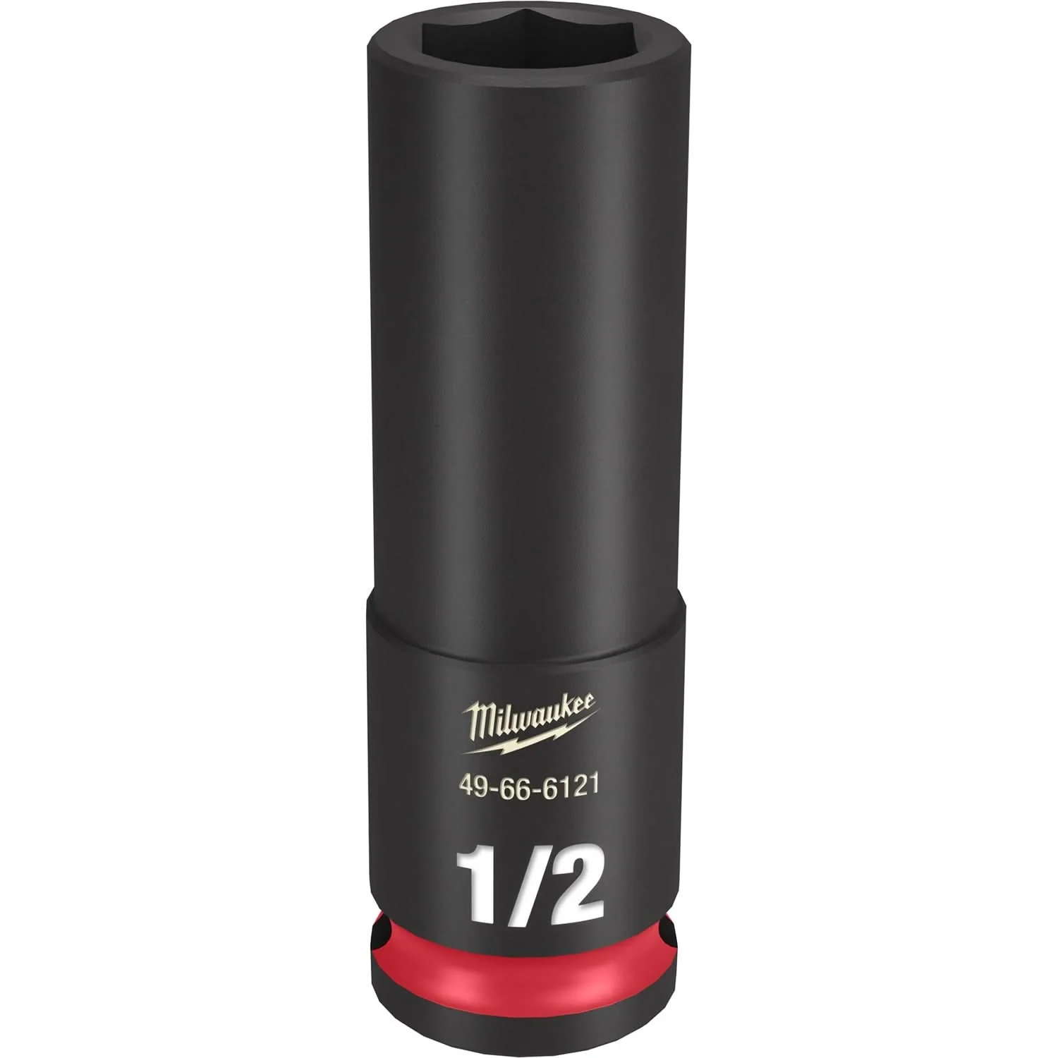 Milwaukee 49-66-6121 SHOCKWAVE Impact Duty 3/8-Inch Drive 1/2-Inch Deep 6 Point Socket - Image 1