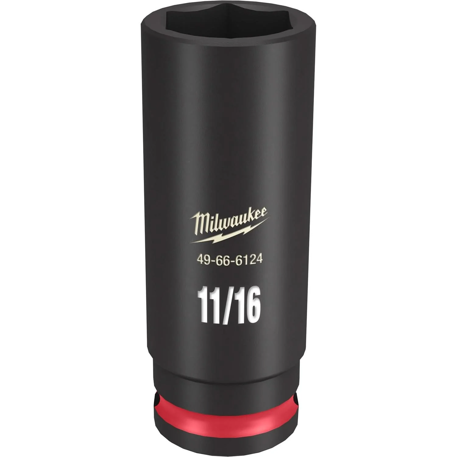 Milwaukee 49-66-6124 SHOCKWAVE Impact Duty 3/8-Inch Drive 11/16-Inch Deep 6 Point Socket - Image 1