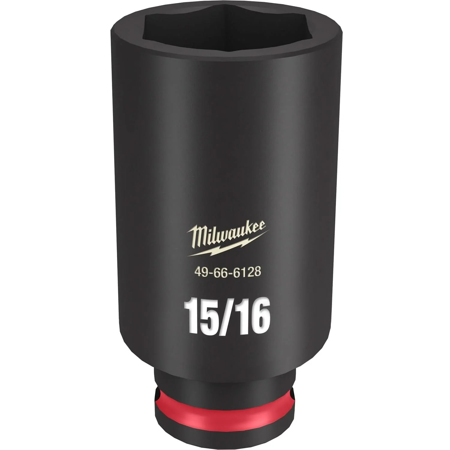 Milwaukee 49-66-6128 SHOCKWAVE Impact Duty 3/8-Inch Drive 15/16-Inch Deep 6 Point Socket - Image 1