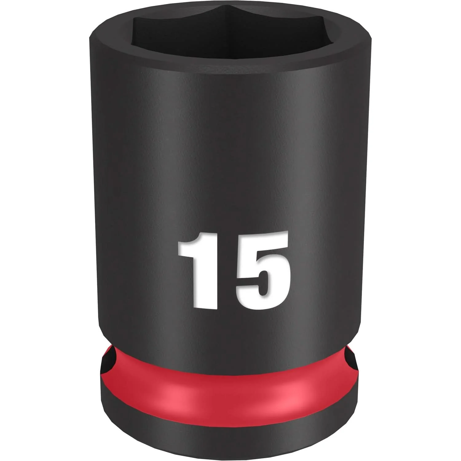 Milwaukee 49-66-6139 SHOCKWAVE Impact Duty 3/8-Inch Drive 15MM Standard 6 Point Socket - Image 1