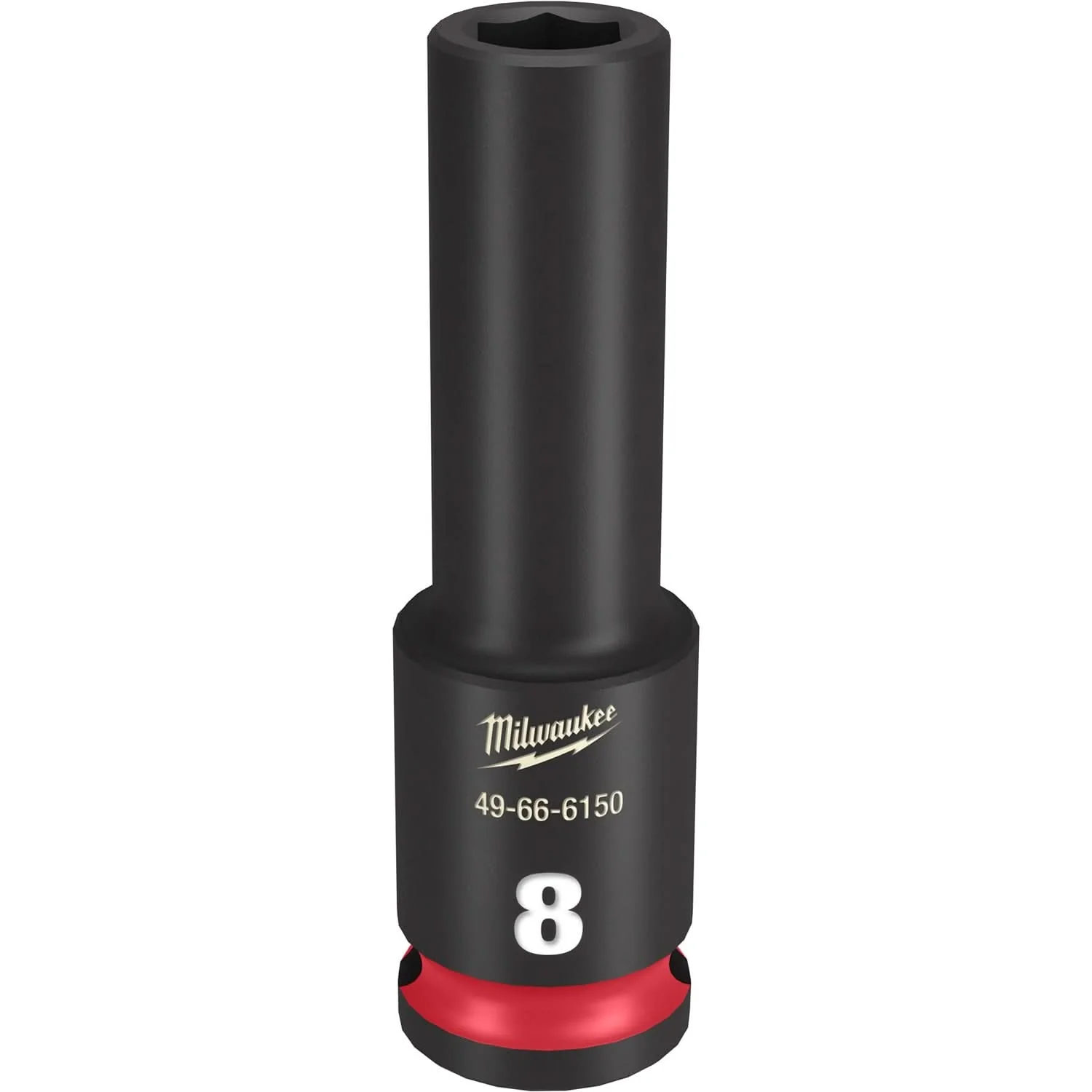 Milwaukee 49-66-6150 SHOCKWAVE Impact Duty 3/8-Inch Drive 8MM Deep 6 Point Socket - Image 1