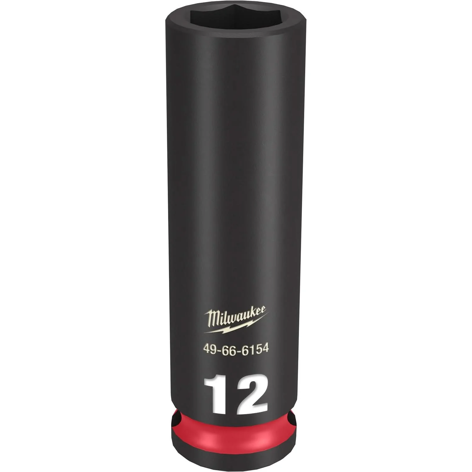 Milwaukee 49-66-6154 SHOCKWAVE Impact Duty 3/8-Inch Drive 12MM Deep 6 Point Socket - Image 1