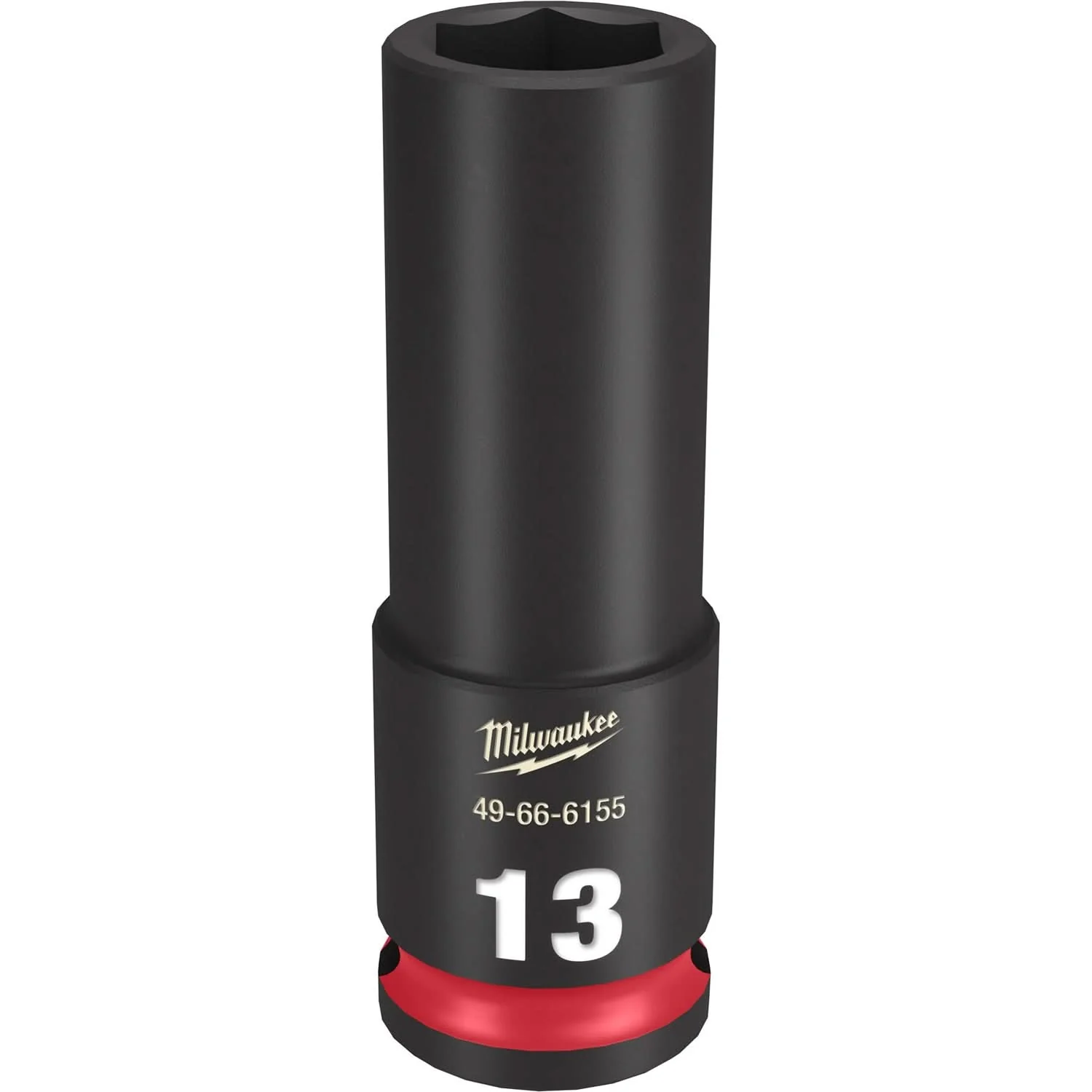 Milwaukee 49-66-6155 SHOCKWAVE Impact Duty 3/8-Inch Drive 13MM Deep 6 Point Socket - Image 1