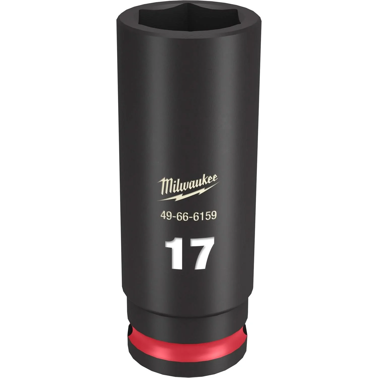 Milwaukee 49-66-6159 SHOCKWAVE Impact Duty 3/8-Inch Drive 17MM Deep 6 Point Socket - Image 1