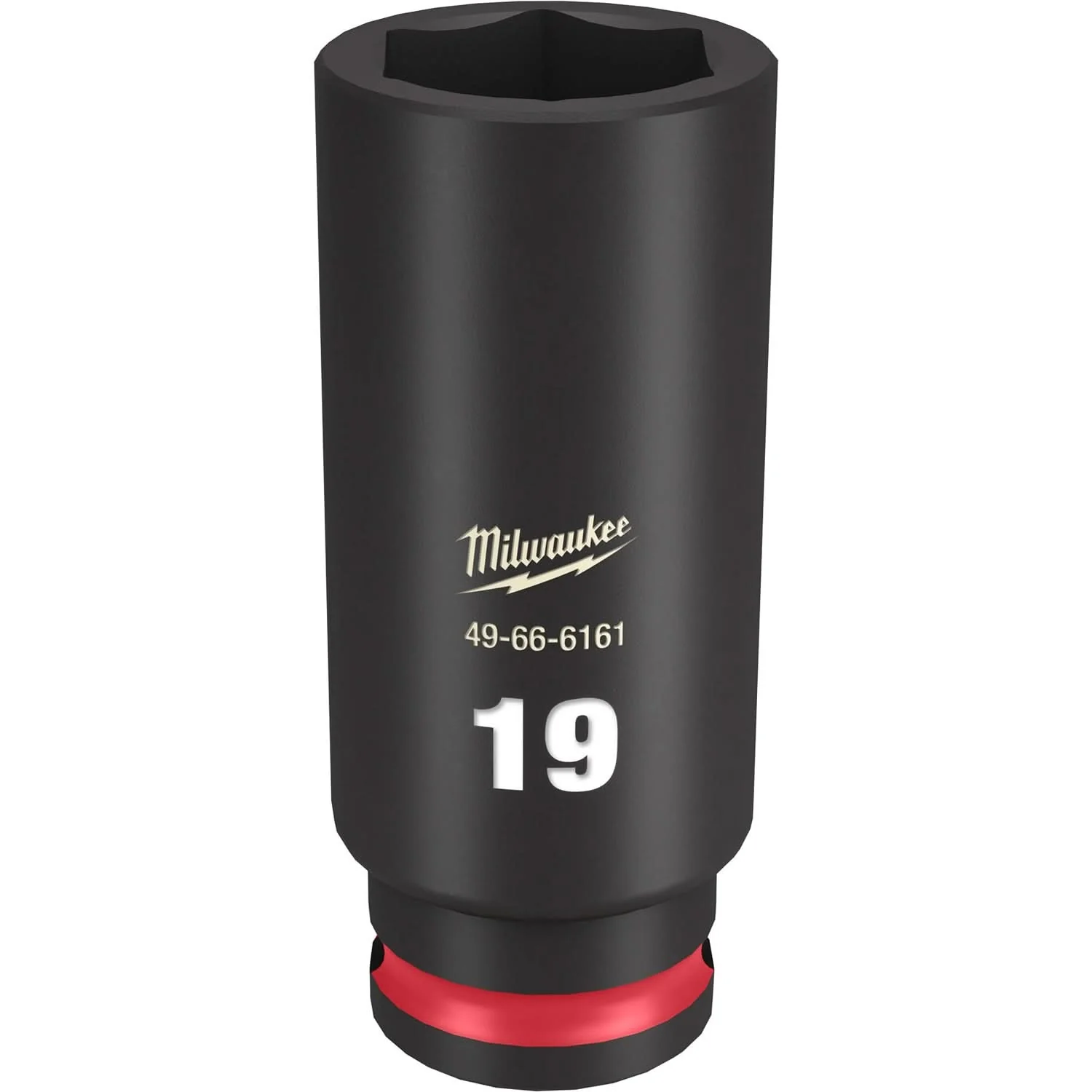 Milwaukee 49-66-6161 SHOCKWAVE Impact Duty 3/8-Inch Drive 19MM Deep 6 Point Socket - Image 1