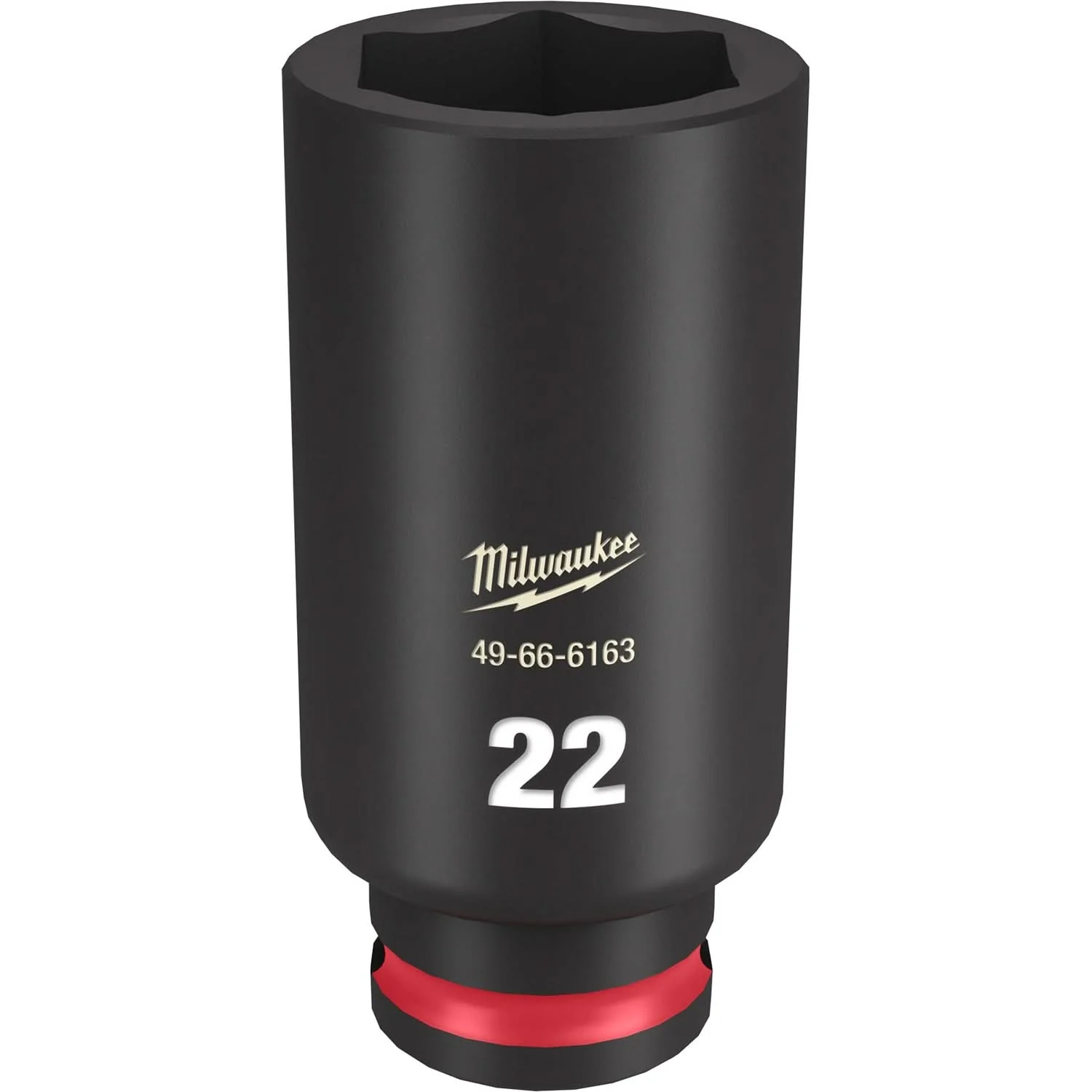 Milwaukee 49-66-6163 SHOCKWAVE Impact Duty 3/8-Inch Drive 22MM Deep 6 Point Socket - Image 1