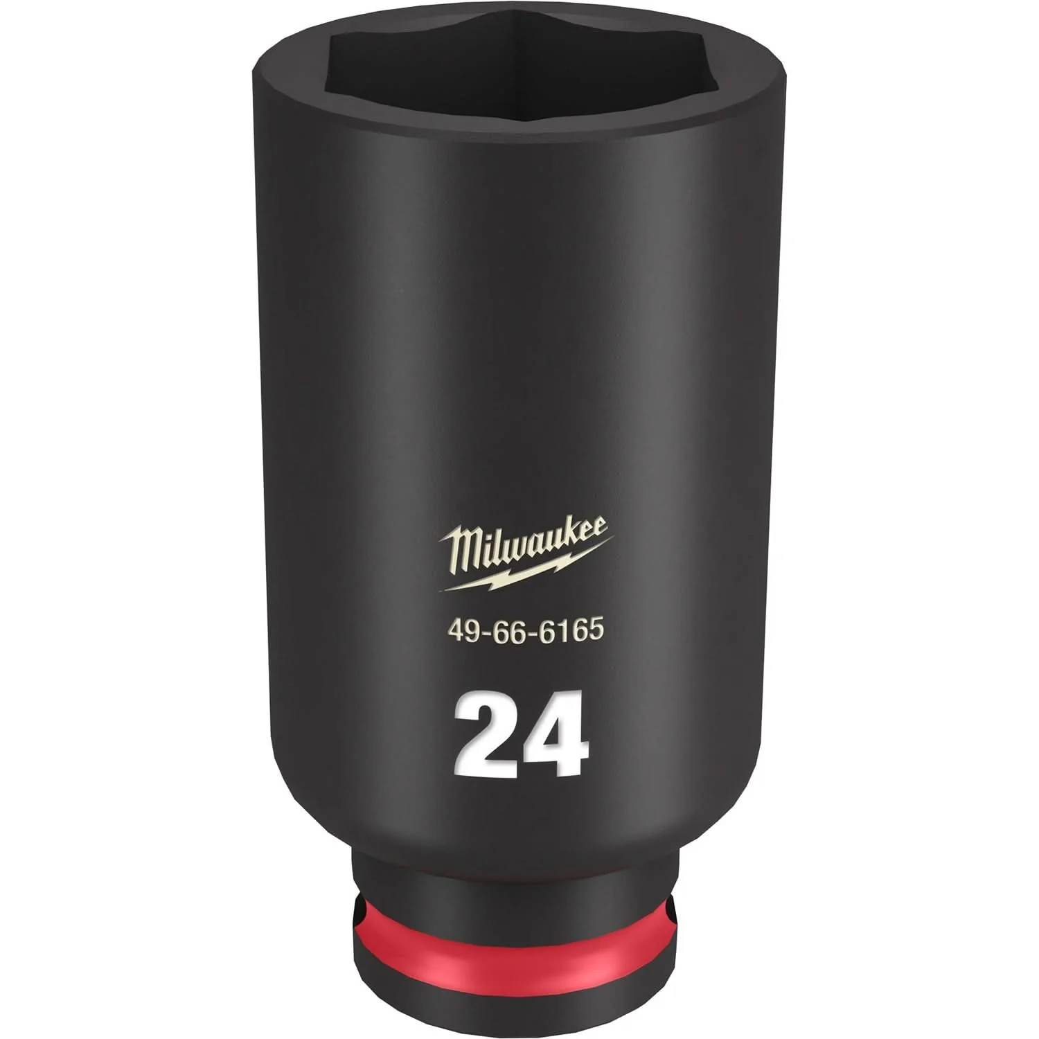 Milwaukee 49-66-6165 SHOCKWAVE Impact Duty 3/8-Inch Drive 24MM Deep 6 Point Socket - Image 1
