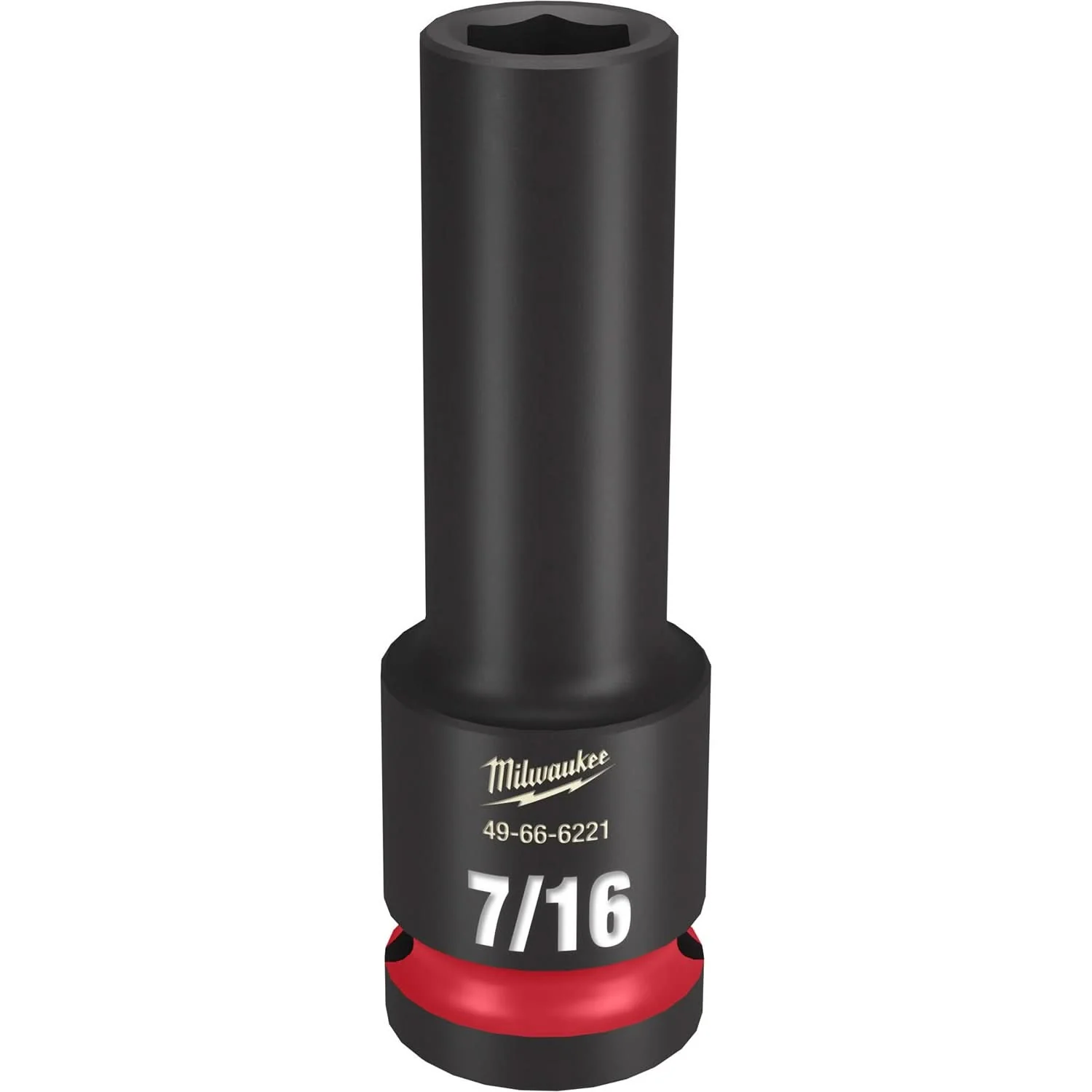 Milwaukee 49-66-6221 SHOCKWAVE Impact Duty 1/2-Inch Drive 7/16-Inch Deep 6 Point Socket - Image 1