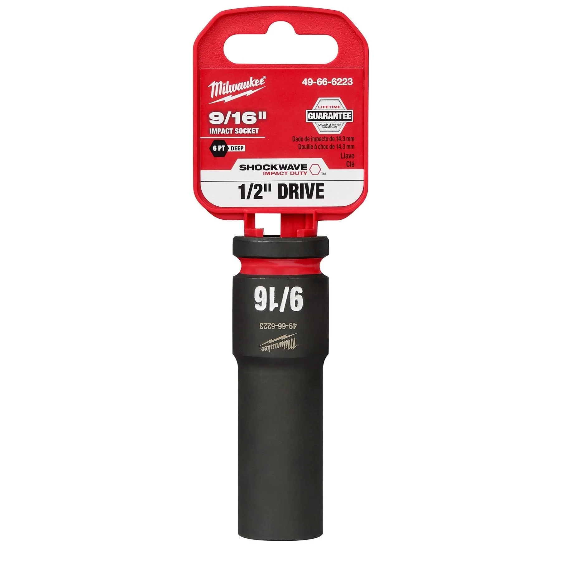 Milwaukee 49-66-6223 SHOCKWAVE Impact Duty 1/2-Inch Drive 9/16-Inch Deep 6 Point Socket - Image 2