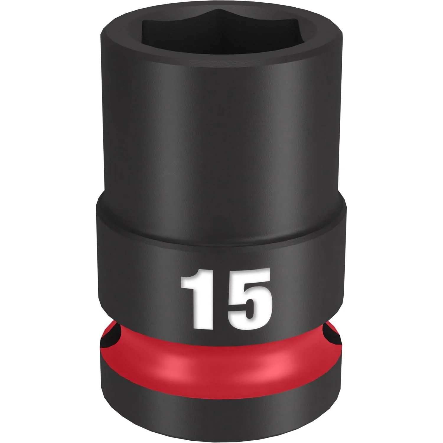 Milwaukee 49-66-6247 SHOCKWAVE Impact Duty 1/2-Inch Drive 15MM Standard 6 Point Socket - Image 1