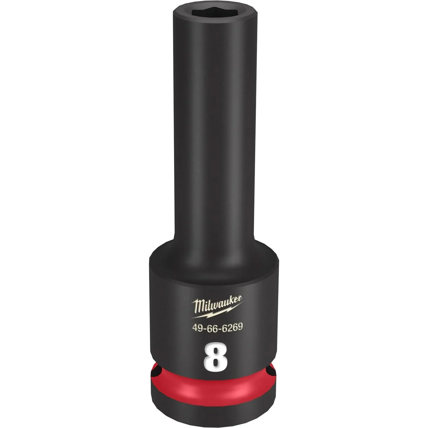 Milwaukee 49-66-6269 SHOCKWAVE Impact Duty 1/2-Inch Drive 8MM Deep 6 Point Socket - Image 1