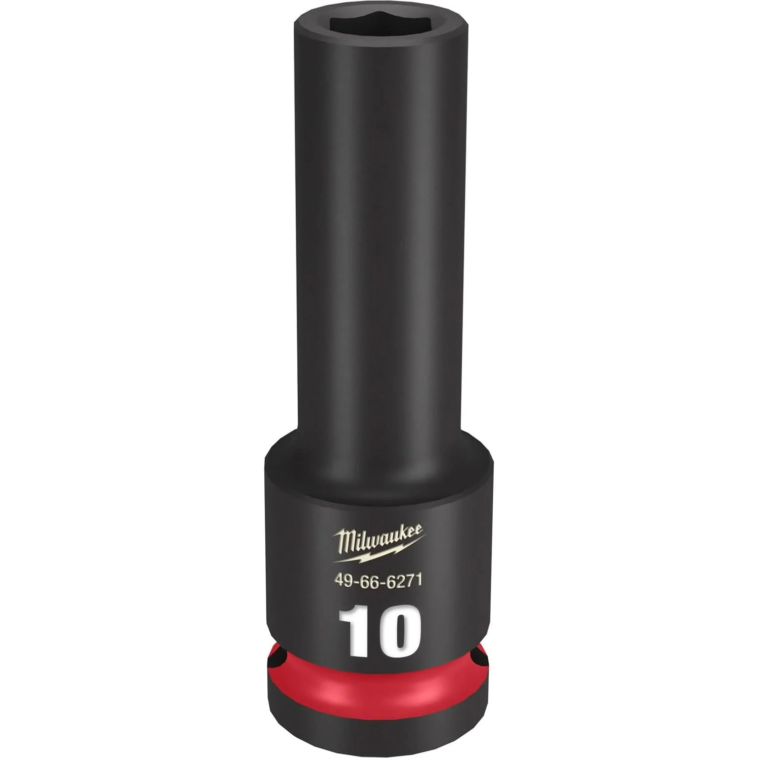 Milwaukee 49-66-6271 SHOCKWAVE Impact Duty 1/2-Inch Drive 10MM Deep 6 Point Socket - Image 1