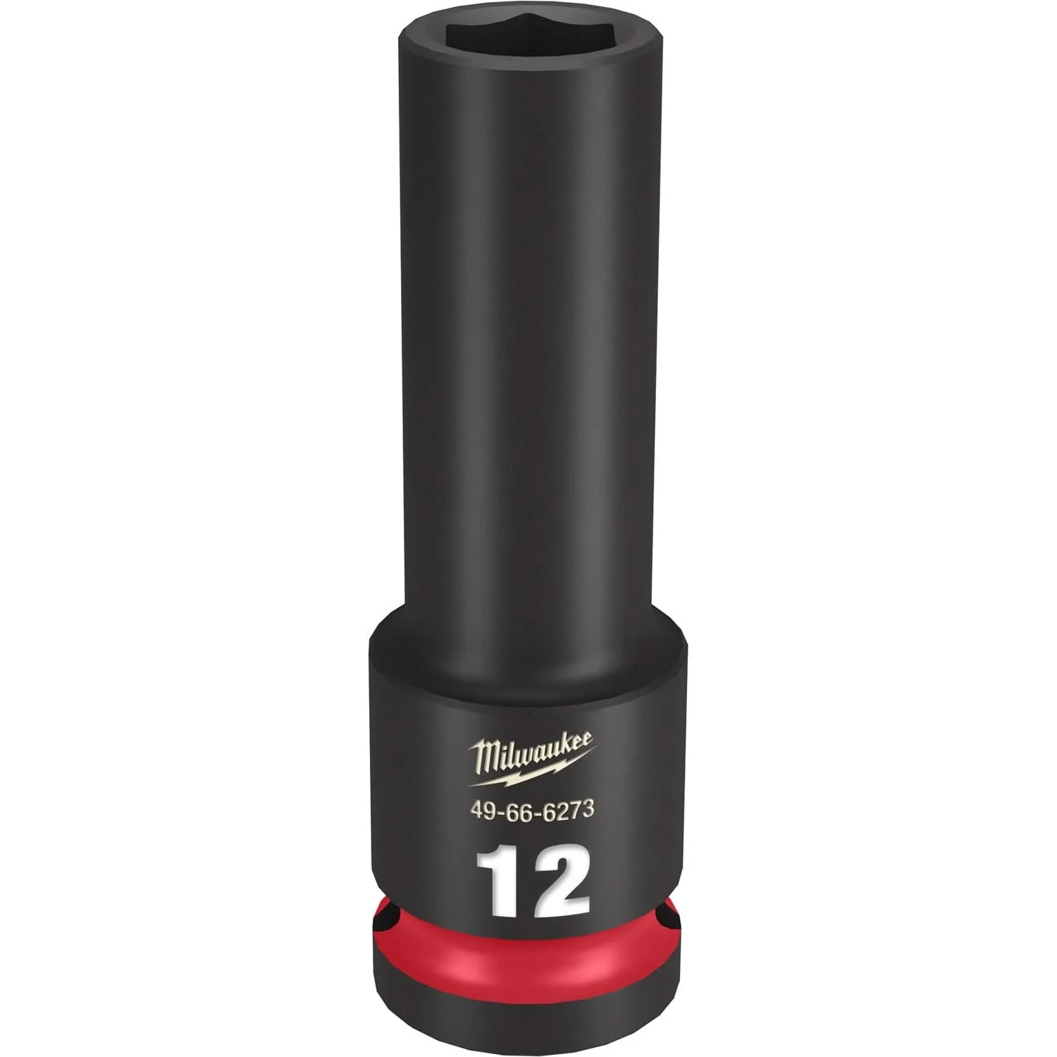 Milwaukee 49-66-6273 SHOCKWAVE Impact Duty 1/2-Inch Drive 12MM Deep 6 Point Socket - Image 1
