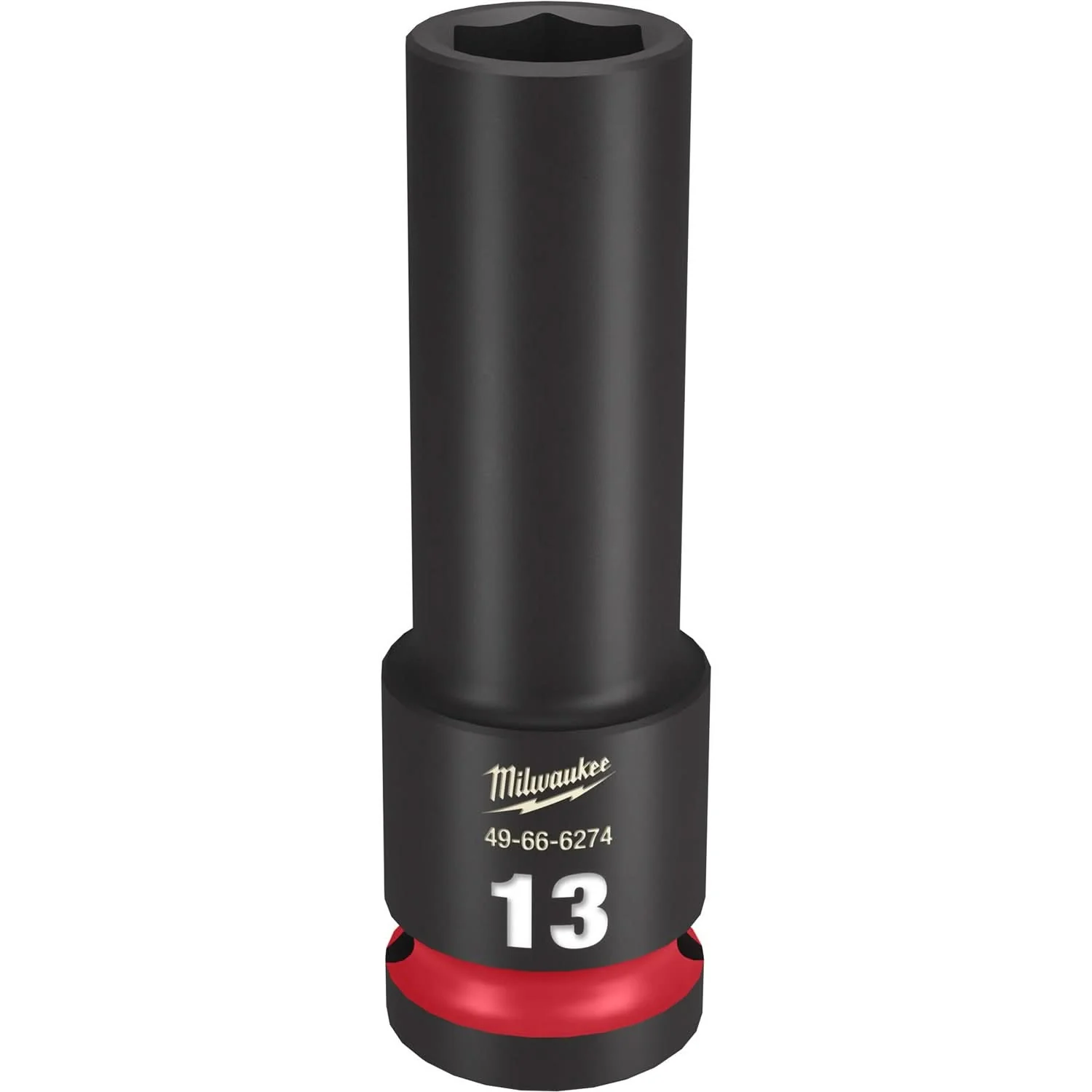Milwaukee 49-66-6274 SHOCKWAVE Impact Duty 1/2-Inch Drive 13MM Deep 6 Point Socket - Image 1