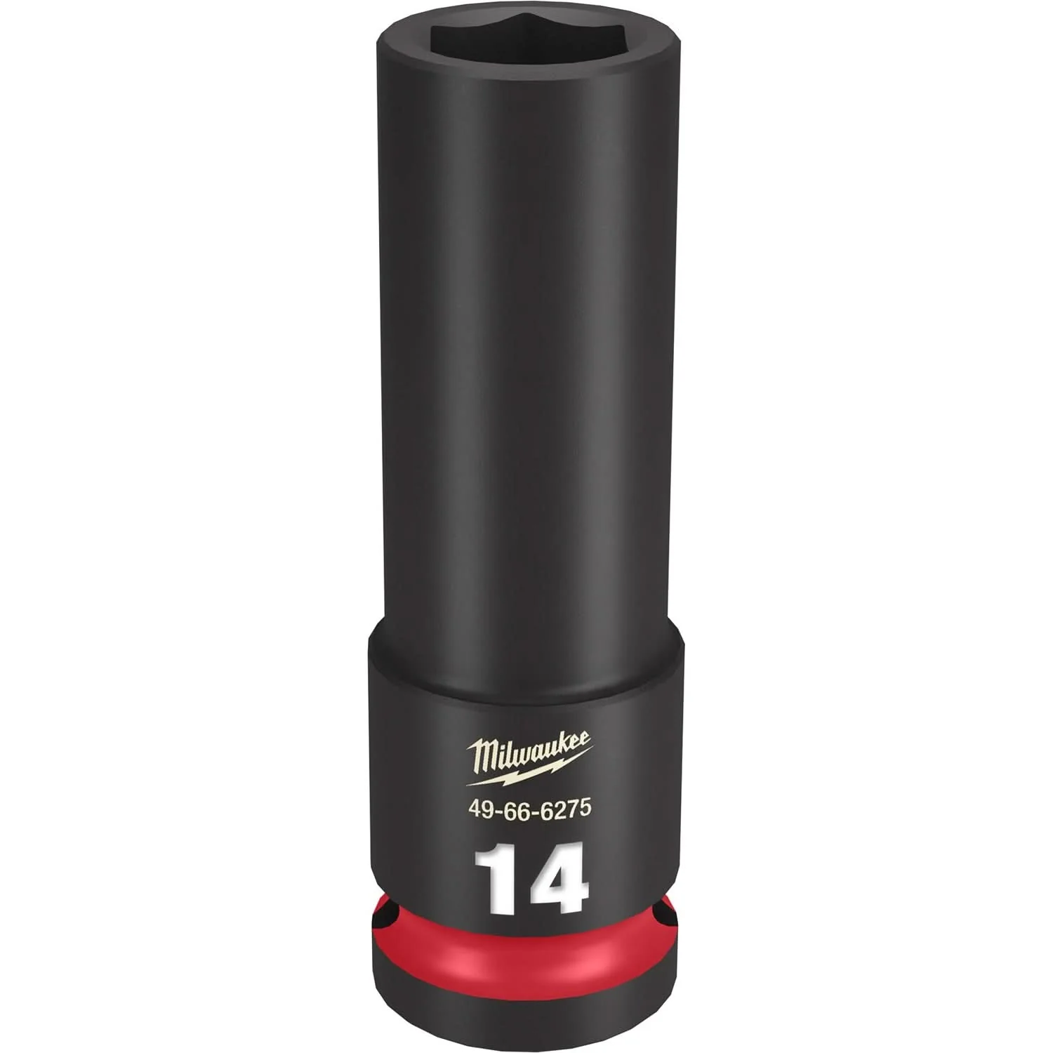 Milwaukee 49-66-6275 SHOCKWAVE Impact Duty 1/2-Inch Drive 14MM Deep 6 Point Socket - Image 1