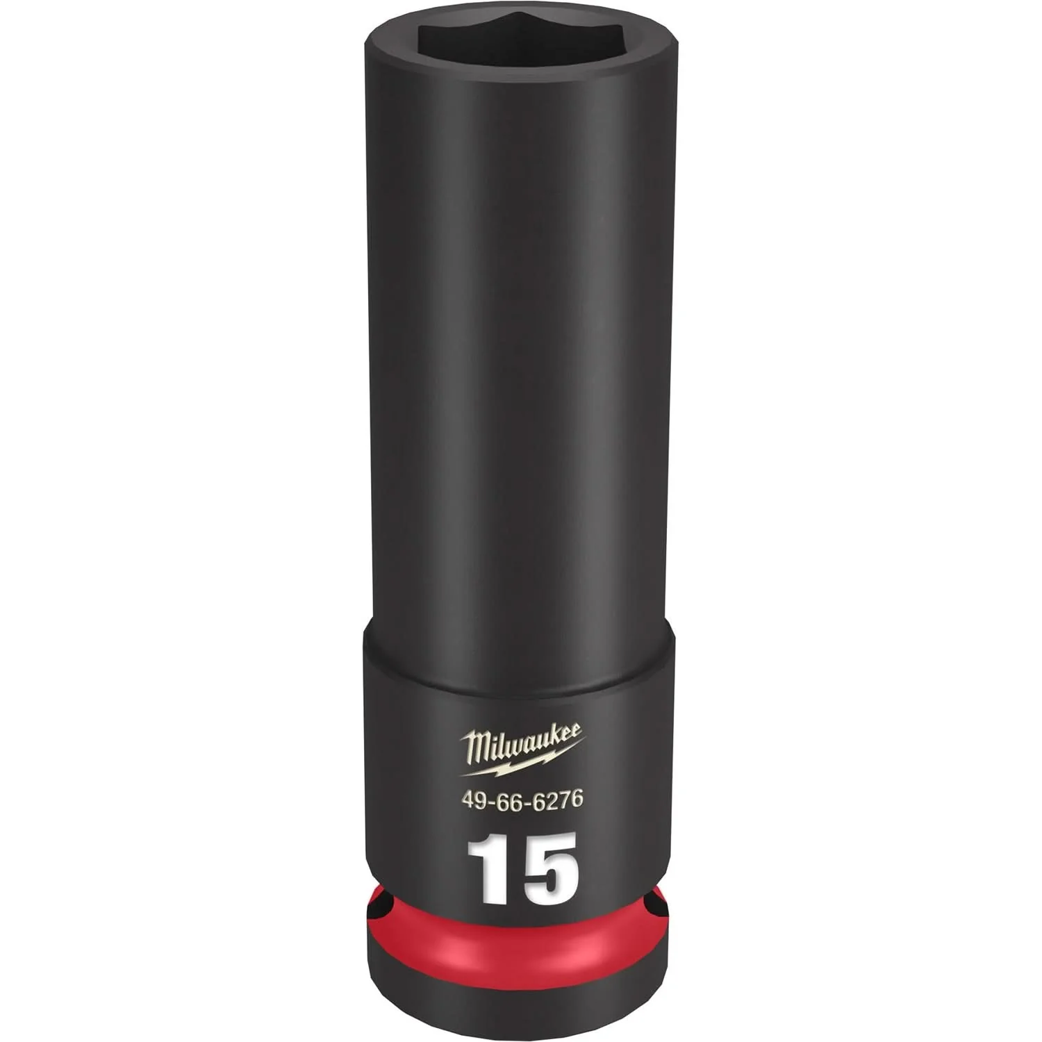 Milwaukee 49-66-6276 SHOCKWAVE Impact Duty 1/2-Inch Drive 15MM Deep 6 Point Socket - Image 1