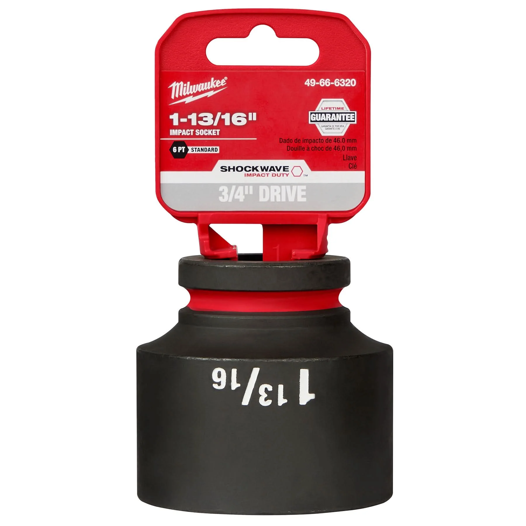 Milwaukee 49-66-6320 SHOCKWAVE Impact Duty 3/4-Inch Drive 1-13/16-Inch Standard 6 Point Socket - Image 2