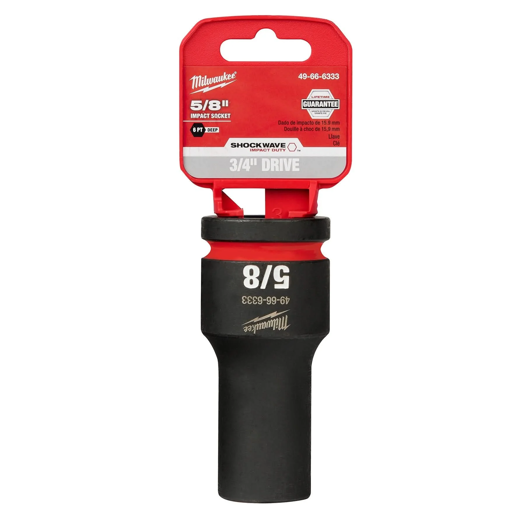 Milwaukee 49-66-6333 SHOCKWAVE Impact Duty 3/4-Inch Drive 5/8-Inch Deep 6 Point Socket - Image 2
