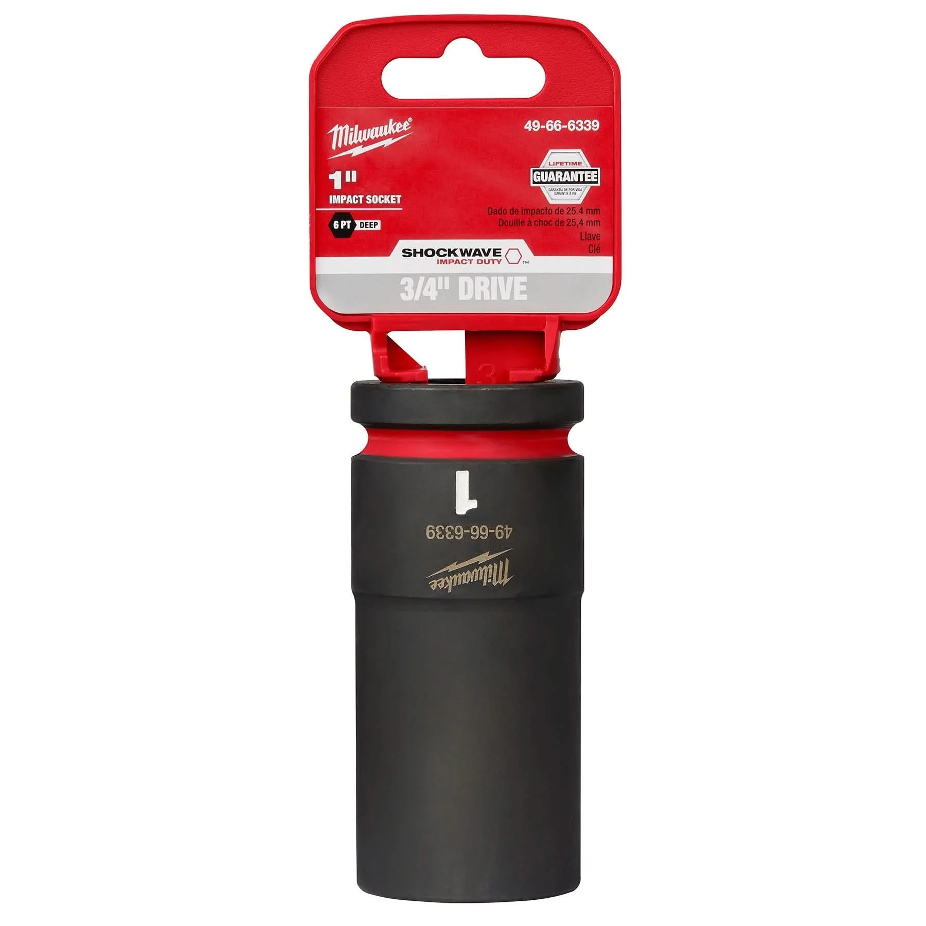Milwaukee 49-66-6339 SHOCKWAVE Impact Duty 3/4-Inch Drive 1-Inch Deep 6 Point Socket - Image 2