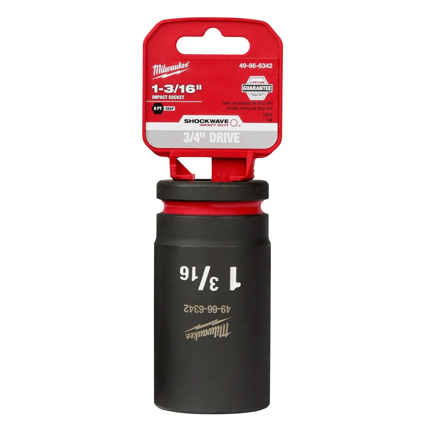 Milwaukee 49-66-6342 SHOCKWAVE Impact Duty 3/4-Inch Drive 1-3/16-Inch Deep 6 Point Socket - Image 2