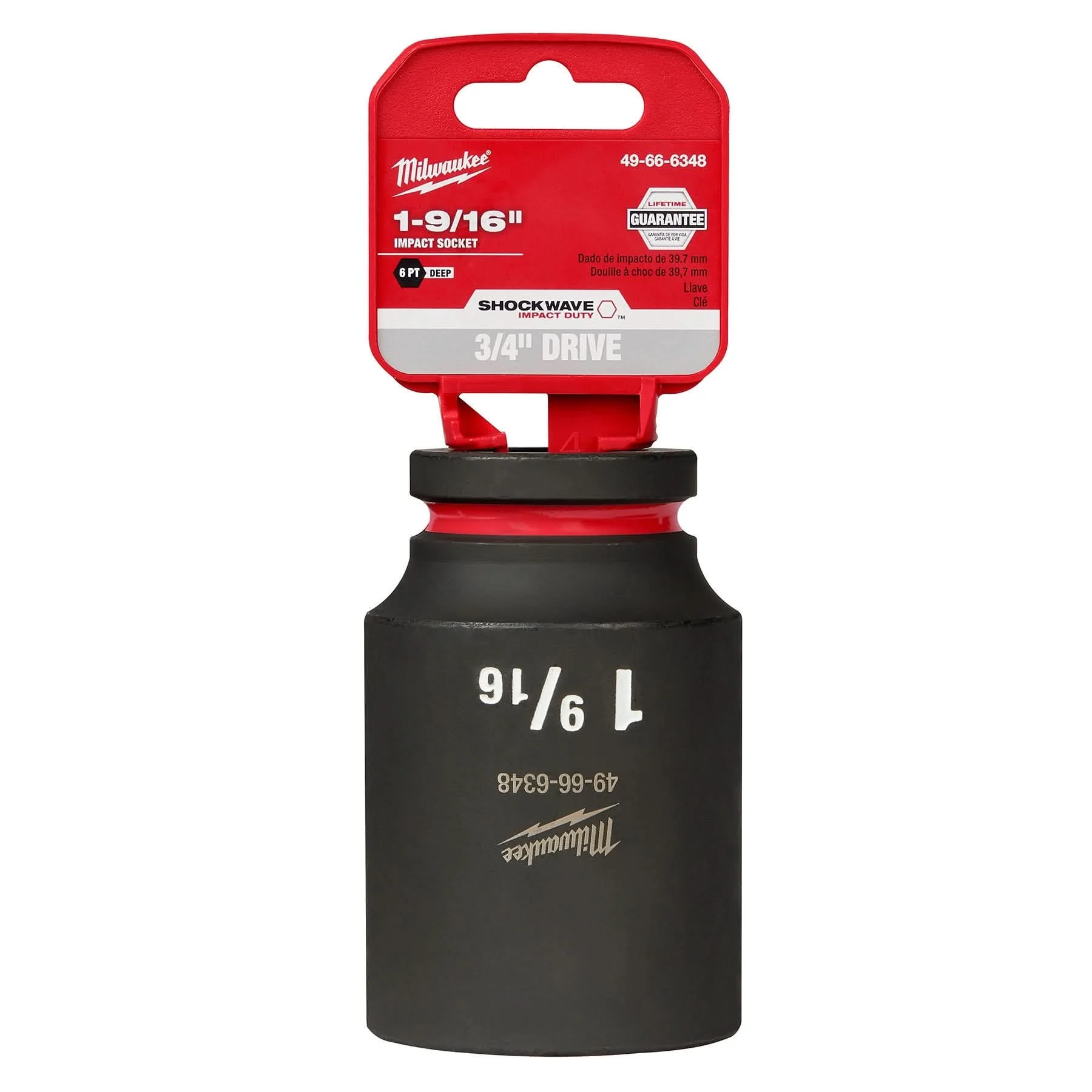 Milwaukee 49-66-6348 SHOCKWAVE Impact Duty 3/4-Inch Drive 1-9/16-Inch Deep 6 Point Socket - Image 2