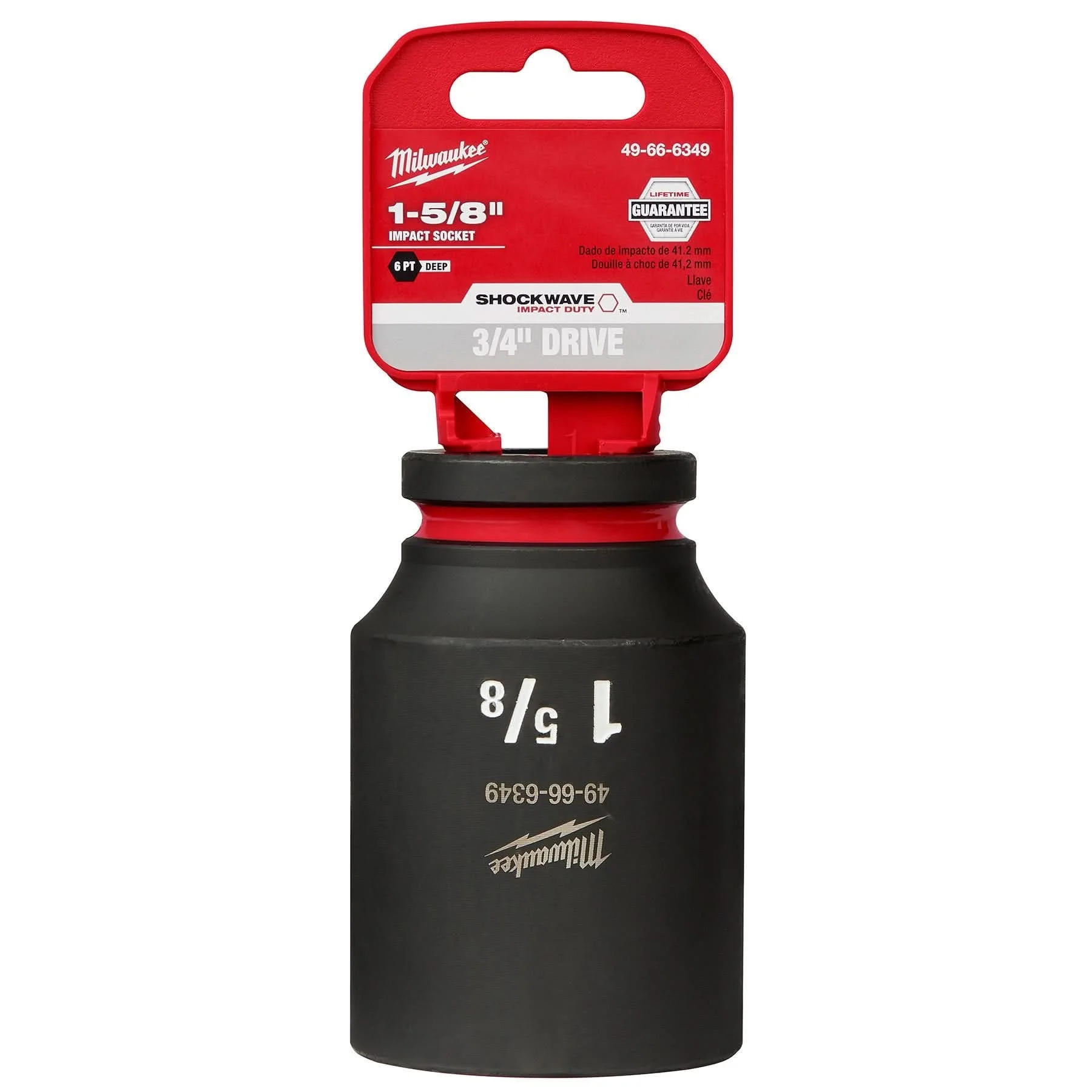 Milwaukee 49-66-6349 SHOCKWAVE Impact Duty 3/4-Inch Drive 1-5/8-Inch Deep 6 Point Socket - Image 2