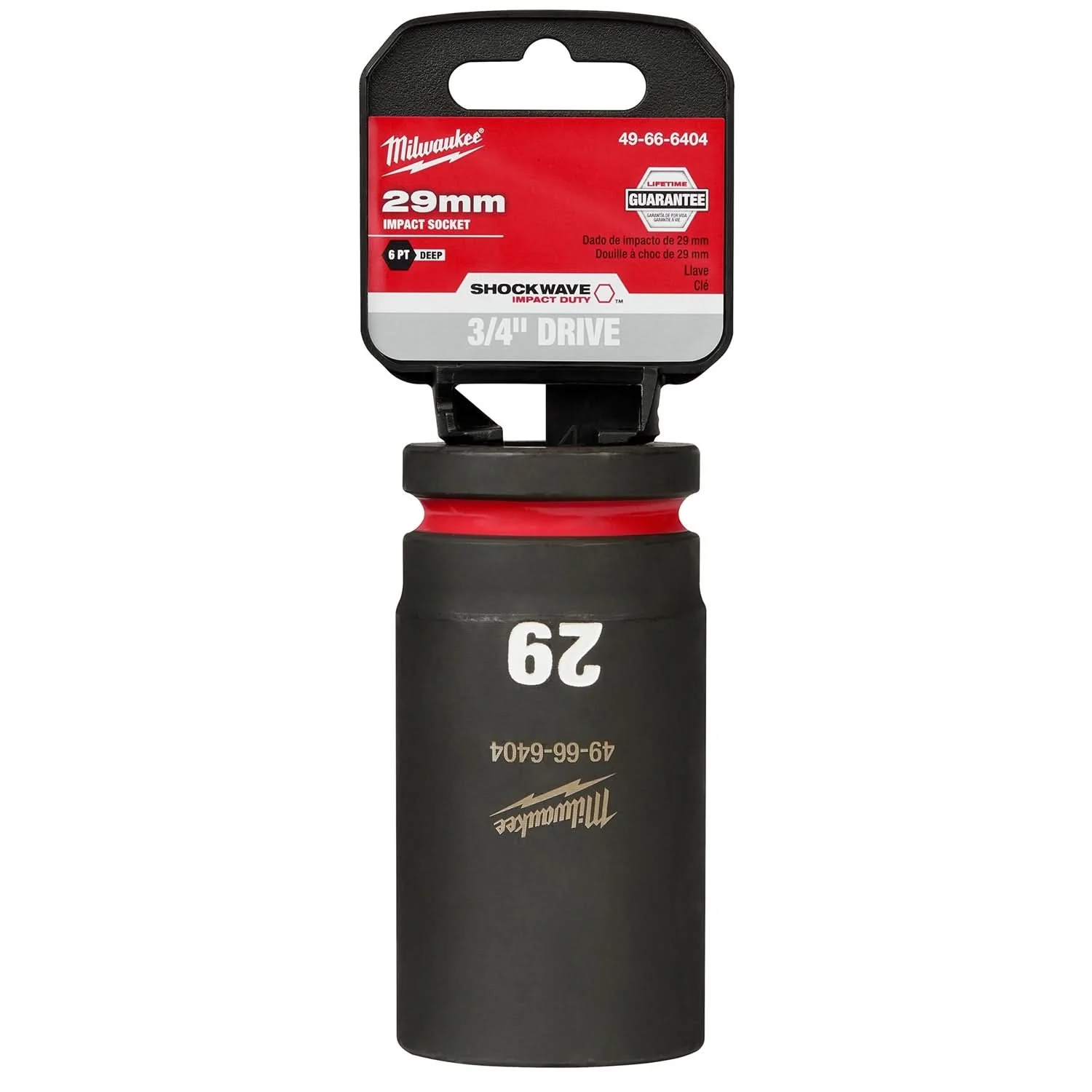 Milwaukee 49-66-6404 SHOCKWAVE Impact Duty 3/4-Inch Drive 29MM Deep 6 Point Socket - Image 1