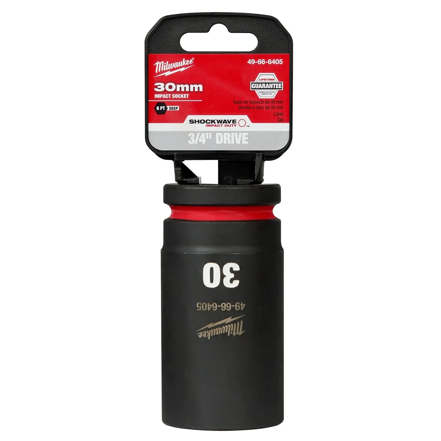 Milwaukee 49-66-6405 SHOCKWAVE Impact Duty 3/4-Inch Drive 30MM Deep 6 Point Socket - Image 1