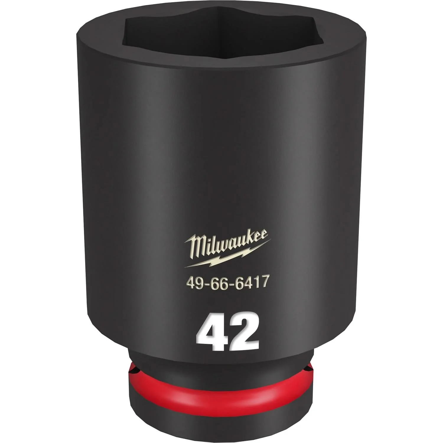 Milwaukee 49-66-6417 SHOCKWAVE Impact Duty 3/4-Inch Drive 42MM Deep 6 Point Socket - Image 1