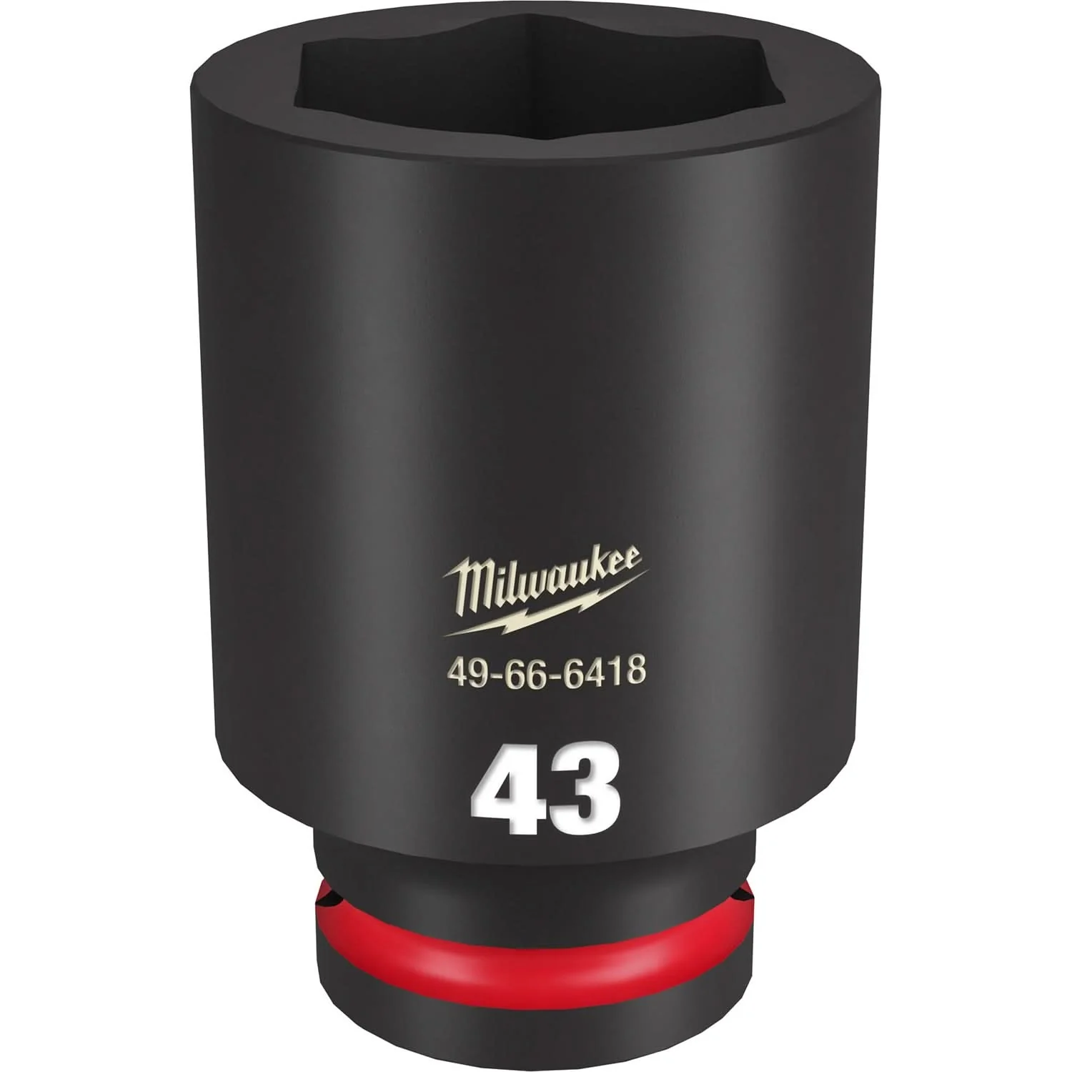 Milwaukee 49-66-6418 SHOCKWAVE Impact Duty 3/4-Inch Drive 43MM Deep 6 Point Socket - Image 1