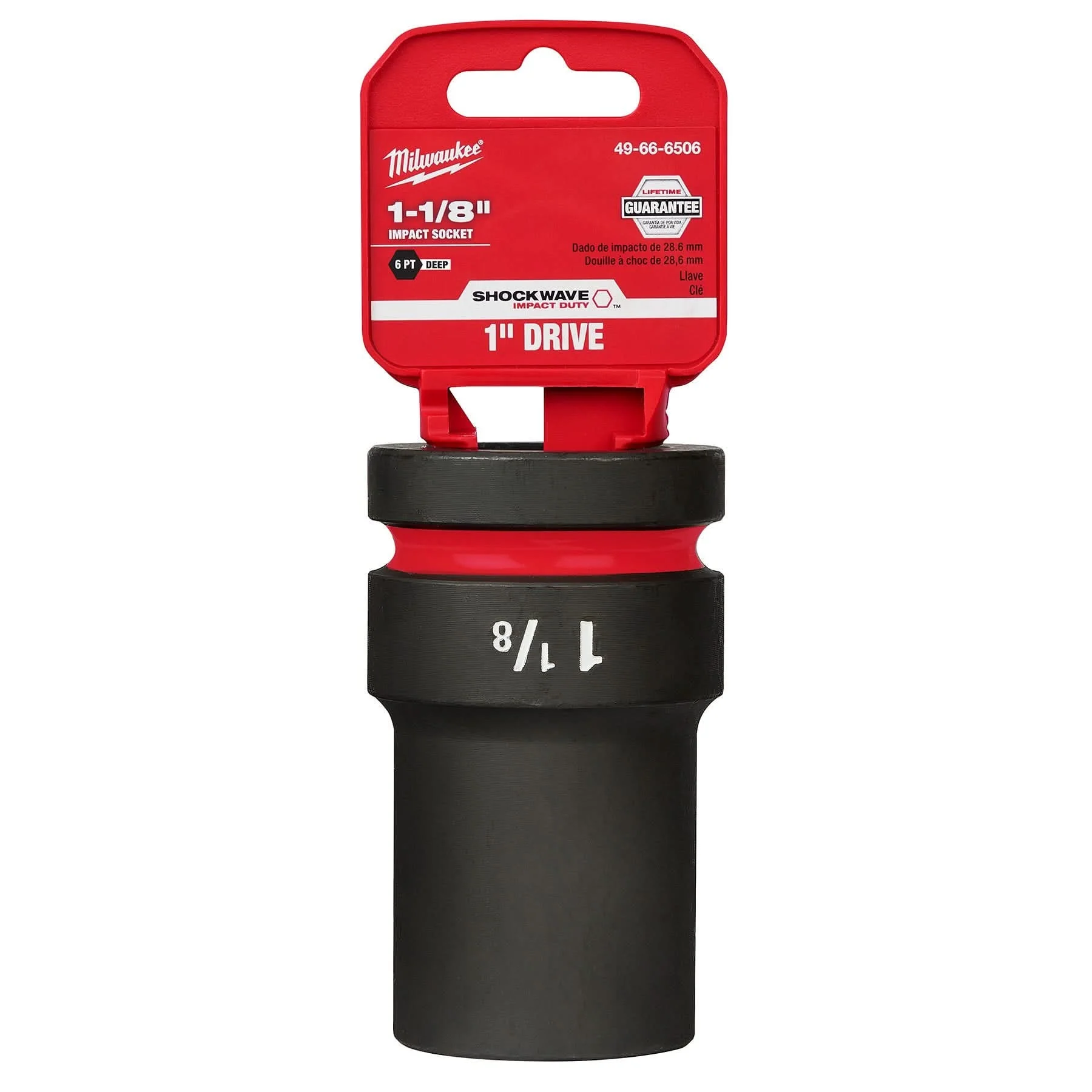 Milwaukee 49-66-6506 SHOCKWAVE Impact Duty 1-Inch Drive 1-1/8-Inch Deep 6 Point Socket - Image 2
