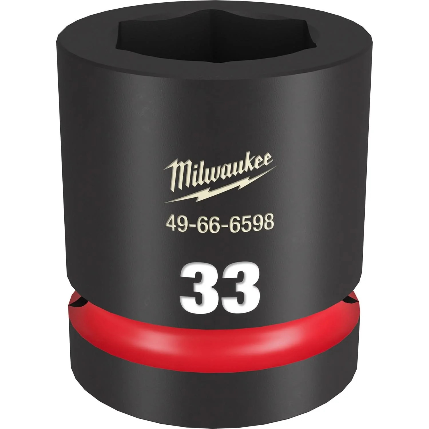 Milwaukee 49-66-6598 SHOCKWAVE Impact Duty 1-Inch Drive 33MM Standard 6 Point Socket - Image 1