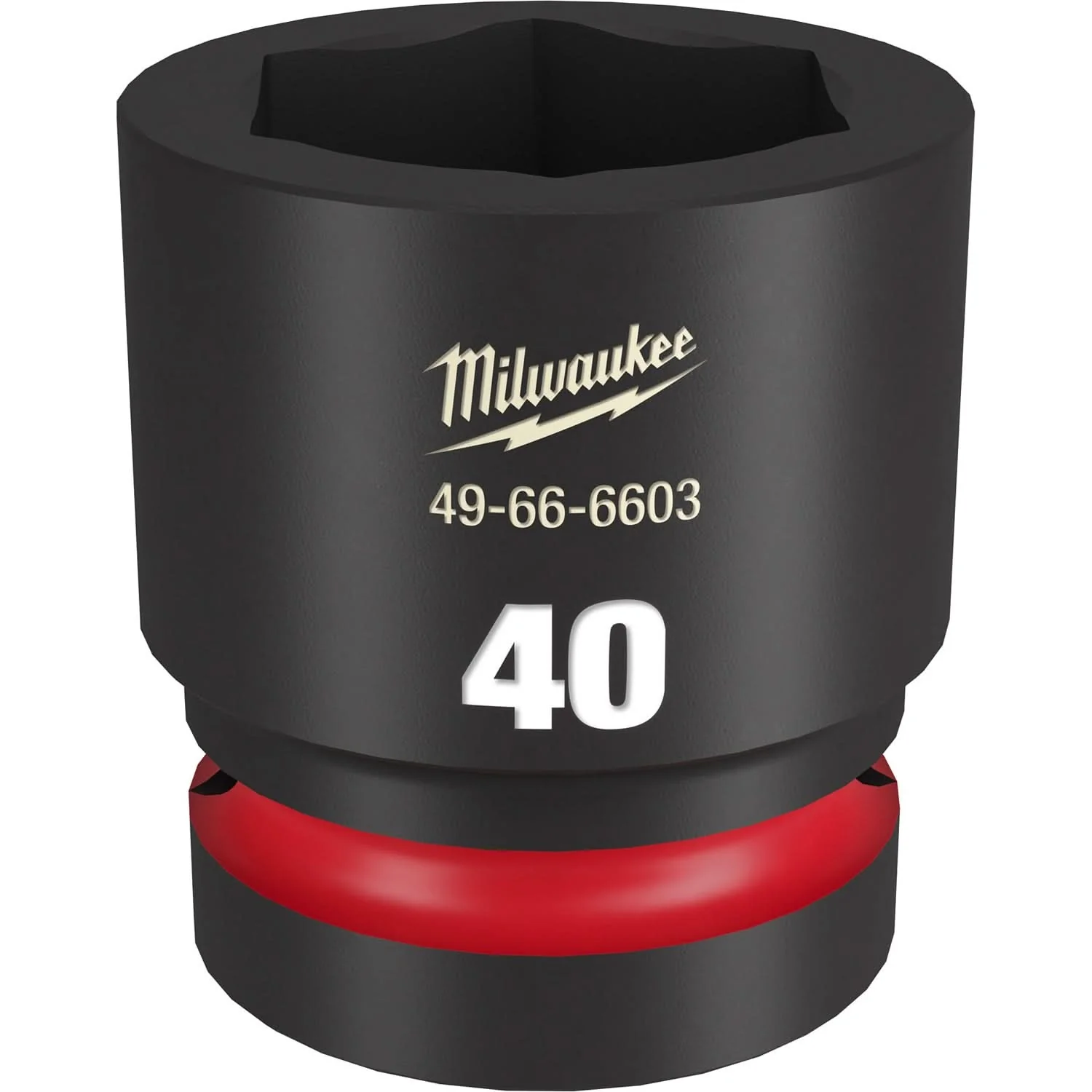 Milwaukee 49-66-6603 SHOCKWAVE Impact Duty 1-Inch Drive 40MM Standard 6 Point Socket - Image 1