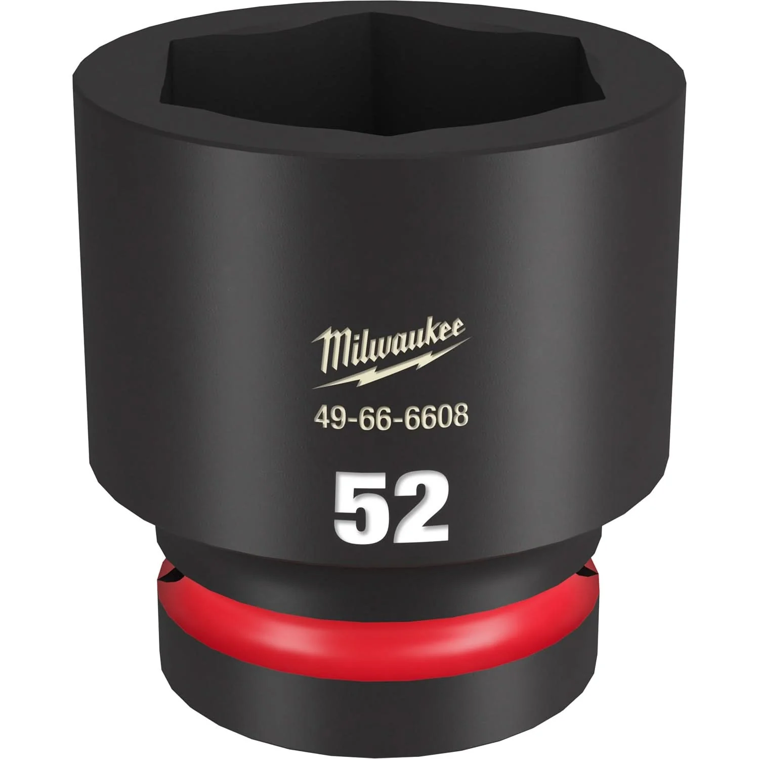 Milwaukee 49-66-6608 SHOCKWAVE Impact Duty 1-Inch Drive 52MM Standard 6 Point Socket - Image 1