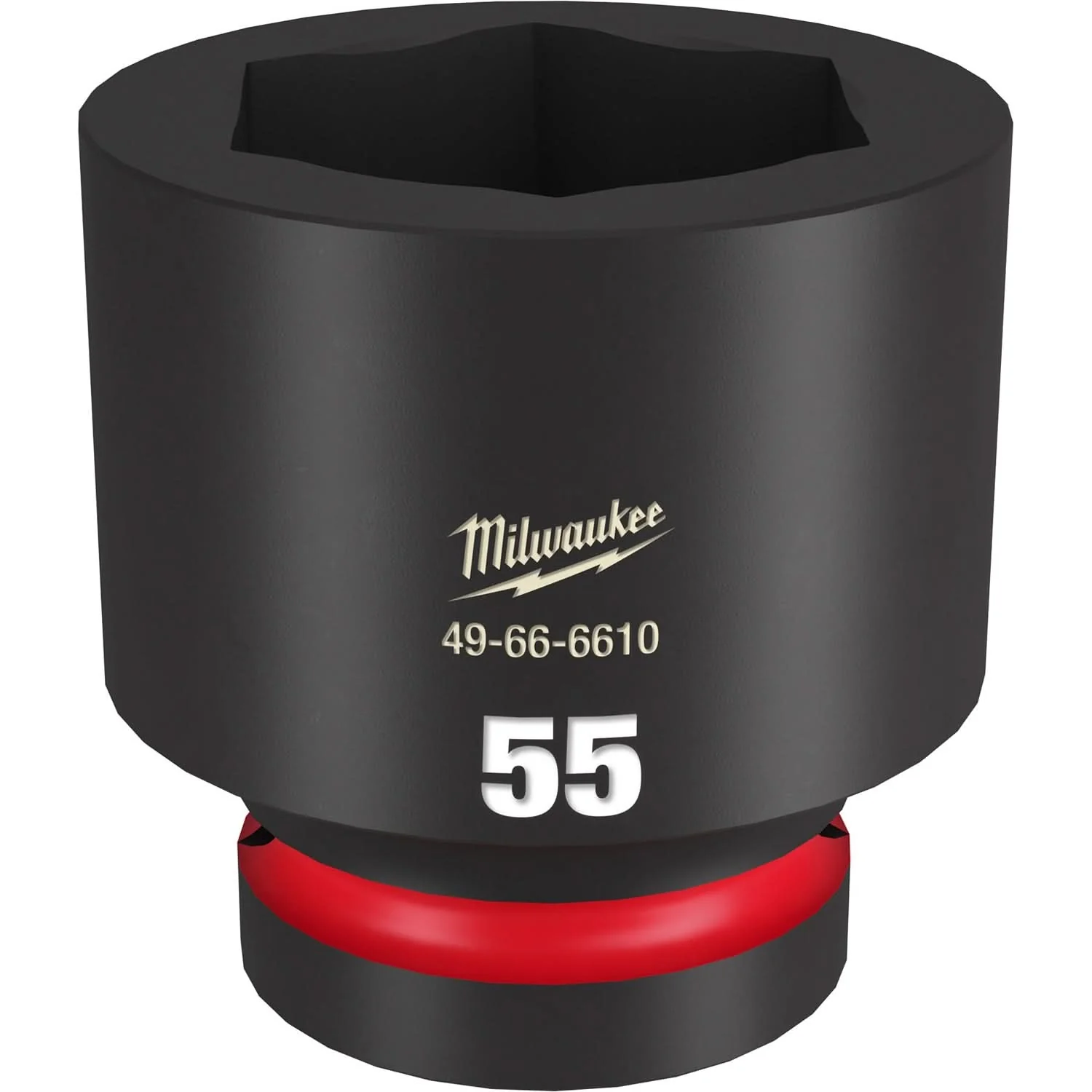 Milwaukee 49-66-6610 SHOCKWAVE Impact Duty 1-Inch Drive 55MM Standard 6 Point Socket - Image 1