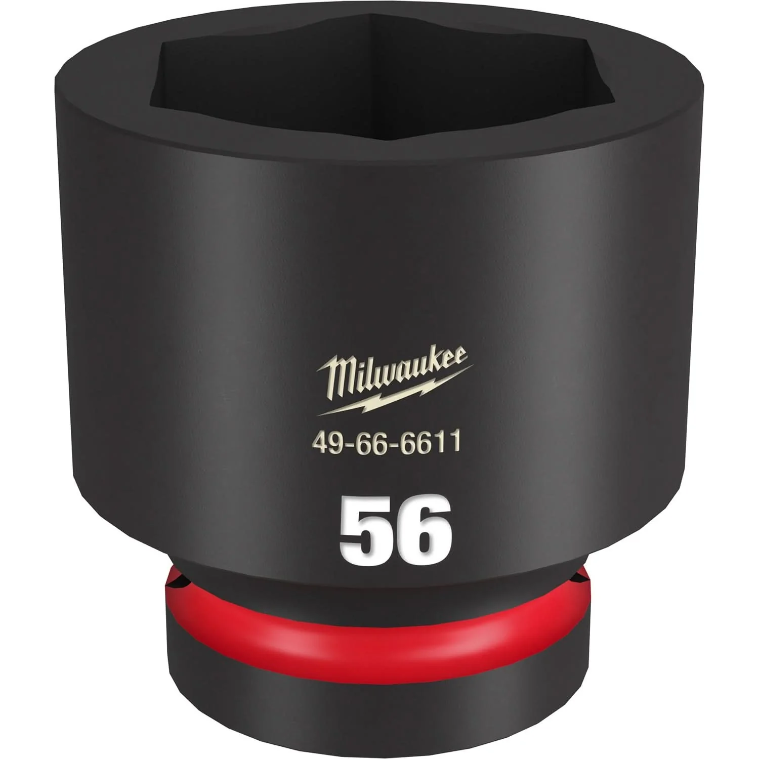 Milwaukee 49-66-6611 SHOCKWAVE Impact Duty 1-Inch Drive 56MM Standard 6 Point Socket - Image 1