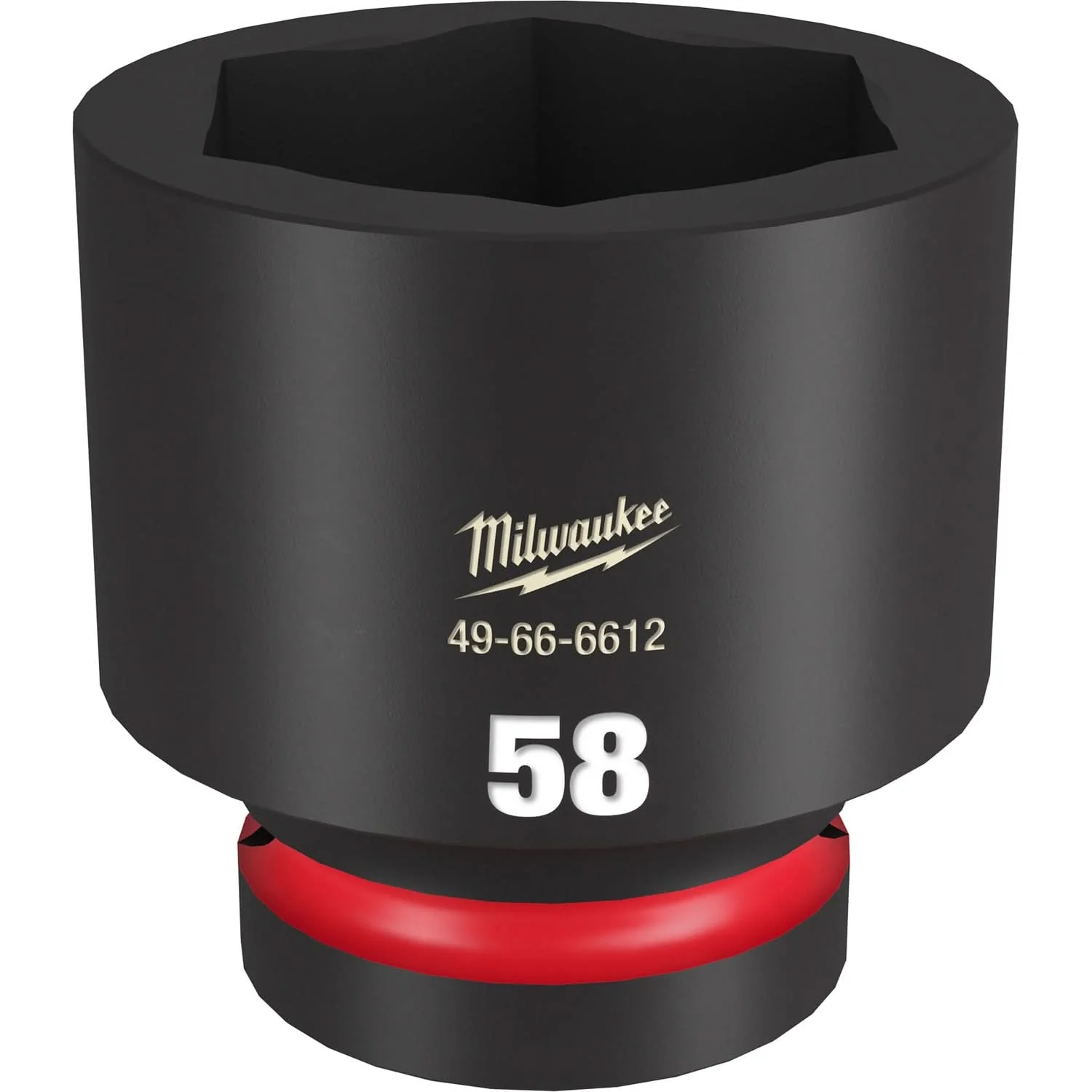 Milwaukee 49-66-6612 SHOCKWAVE Impact Duty 1-Inch Drive 58MM Standard 6 Point Socket - Image 1