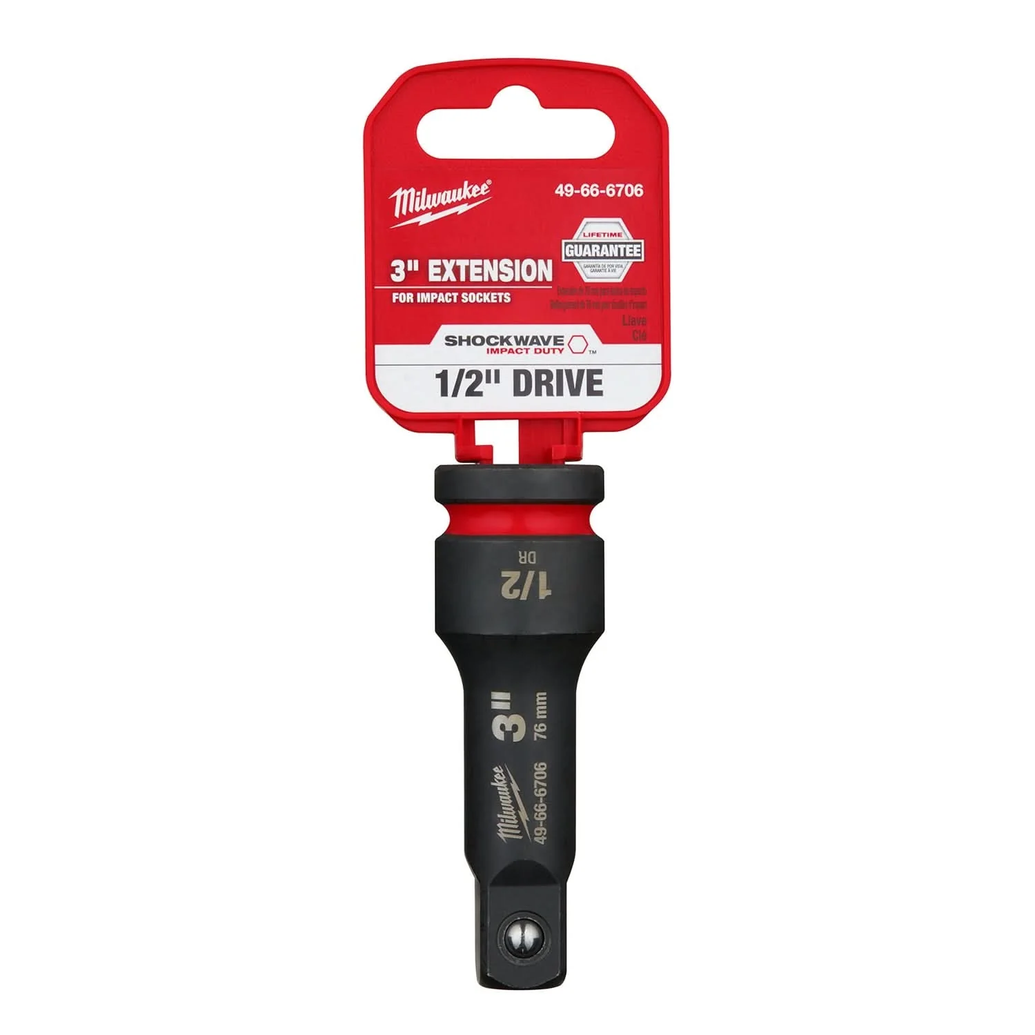 Milwaukee 49-66-6706 SHOCKWAVE Impact Duty 1/2-Inch Drive 3-Inch Extension - Image 1