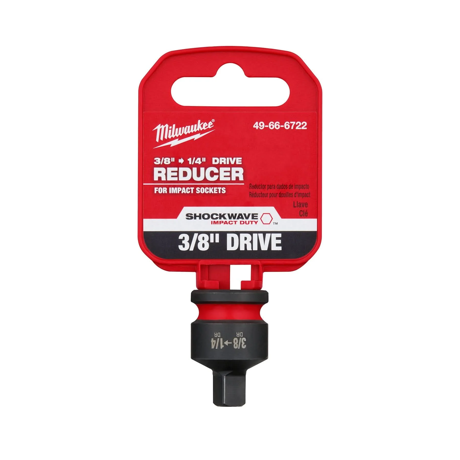 Milwaukee 49-66-6722 SHOCKWAVE Impact Duty 3/8-Inch Drive 1/4-Inch Drive Reducer - Image 2