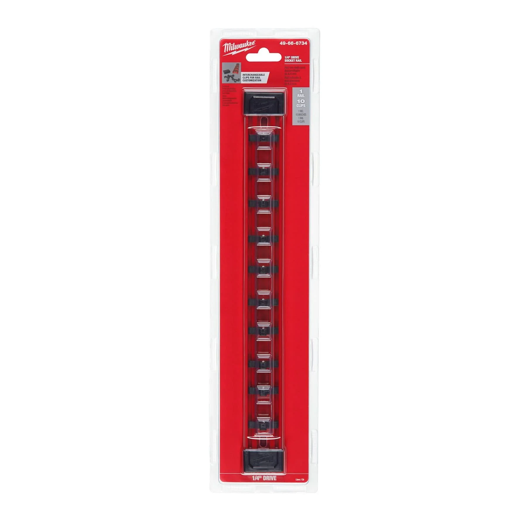 Milwaukee 49-66-6734 1/4-Inch Drive Socket Rail - Image 2
