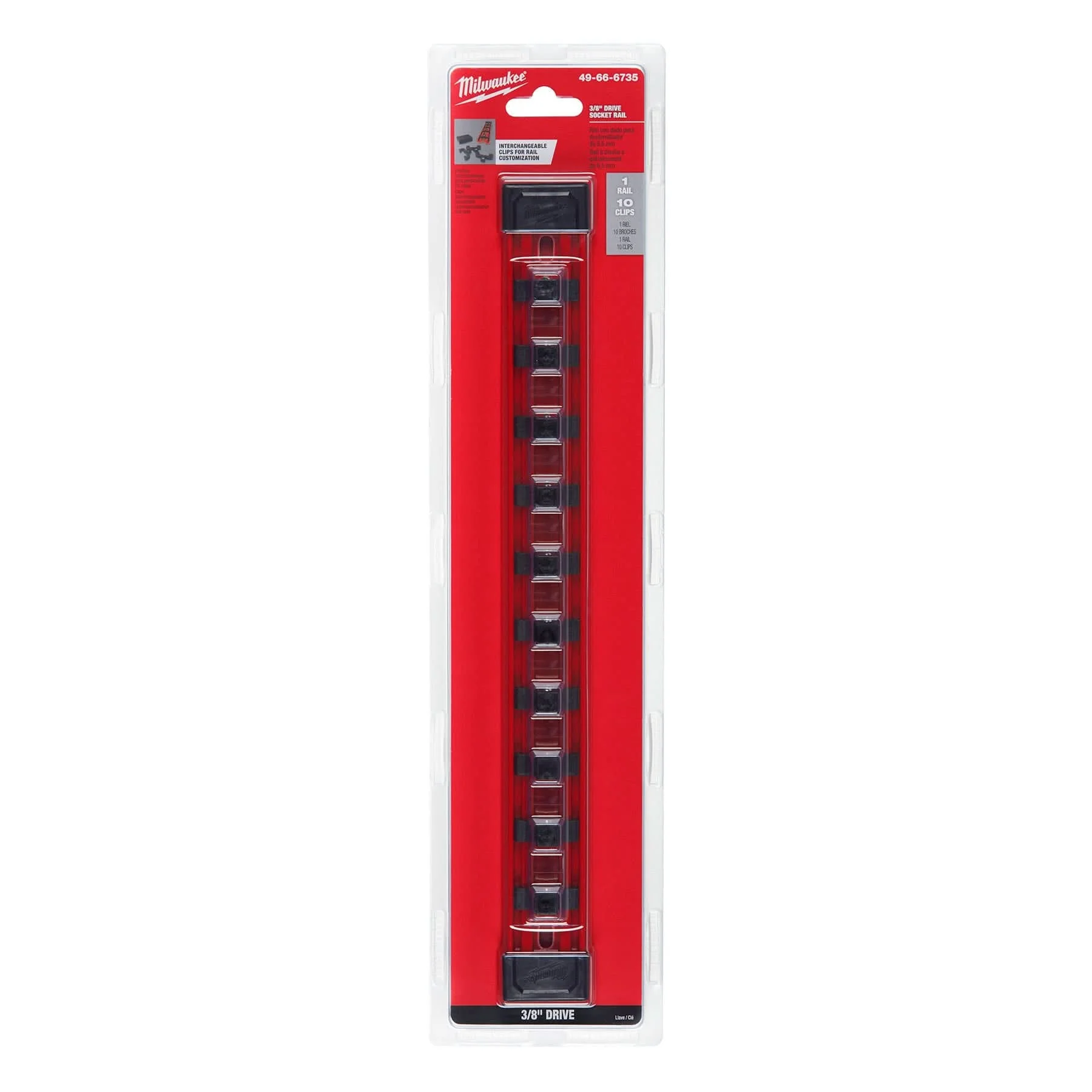 Milwaukee 49-66-6735 3/8-Inch Drive Socket Rail - Image 2