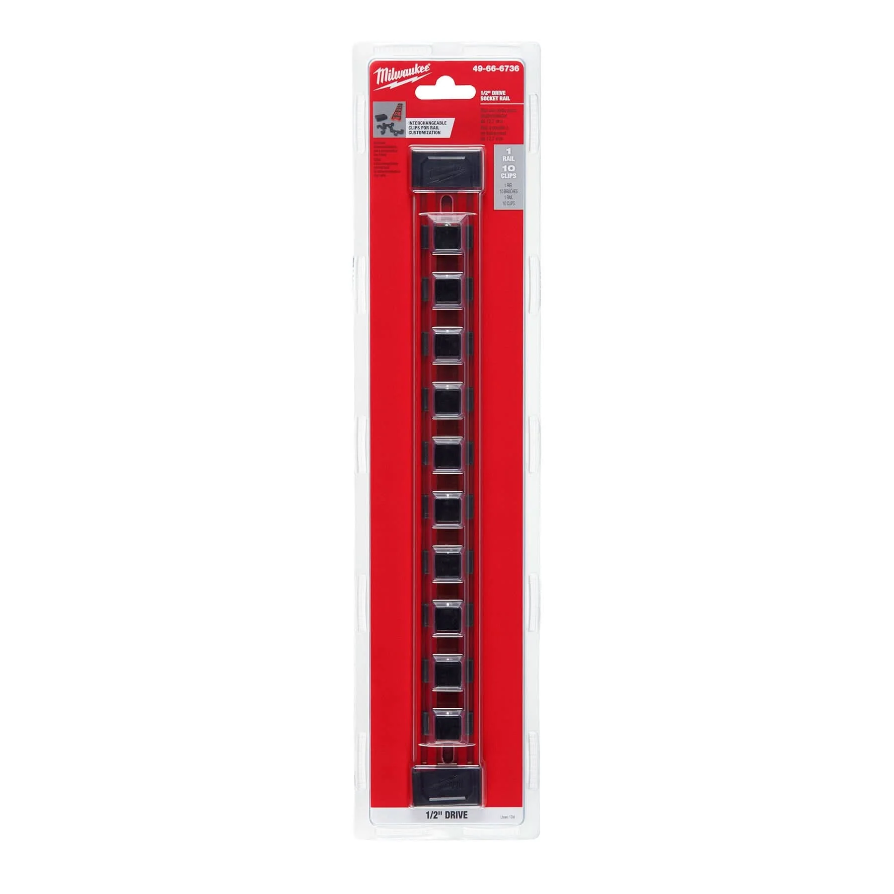 Milwaukee 49-66-6736 1/2-Inch Drive Socket Rail - Image 3