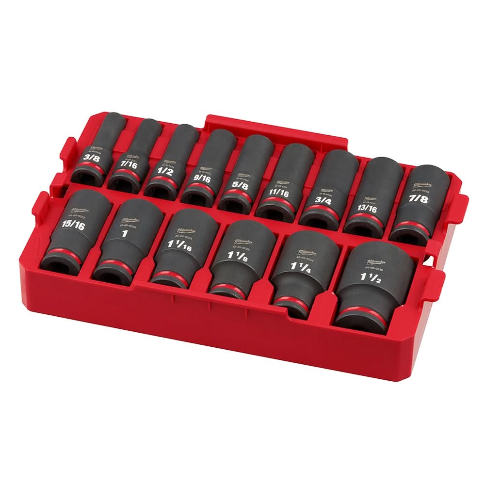49-66-6817 SHOCKWAVE Impact Duty Socket 1/2″ Dr 15PC SAE TRAY Set