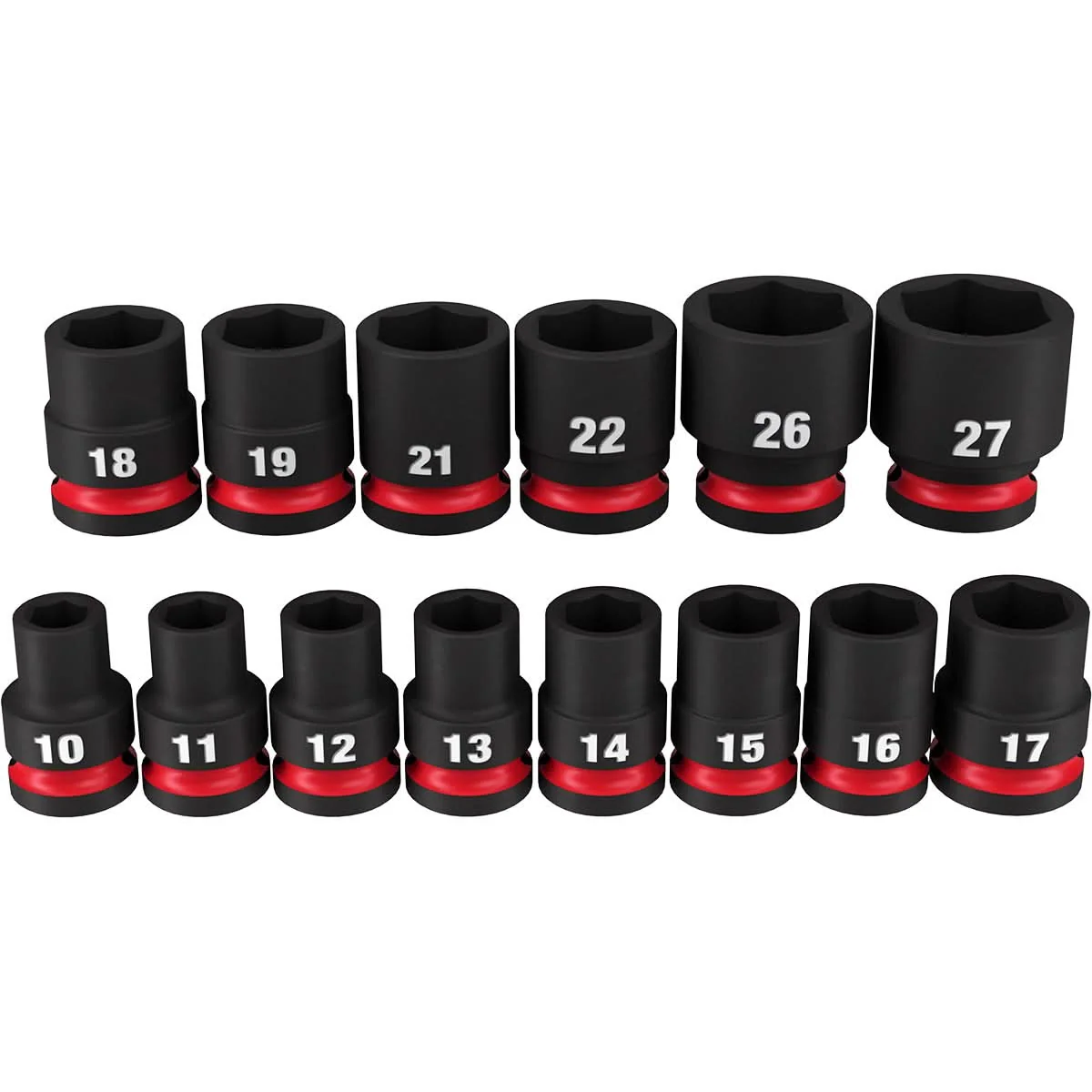 Milwaukee 49-66-7013 14-Piece SHOCKWAVE 1/2-Inch Drive Metric Standard 6-Point Impact Duty Socket Set (PROMO) - Image 3