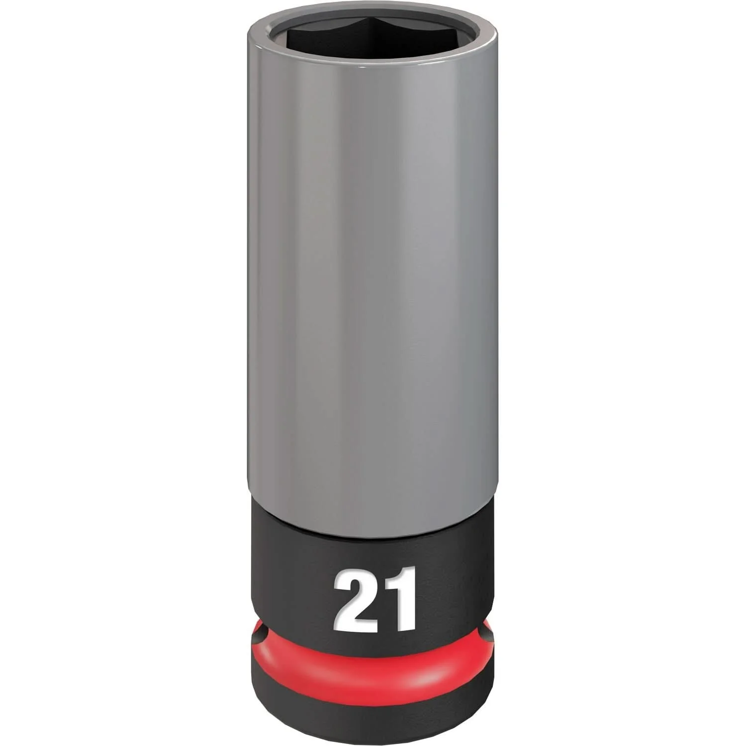 Milwaukee 49-66-7806 SHOCKWAVE Impact Duty 1/2 Drive 21MM Metric Lug Nut Wheel Socket - Image 1