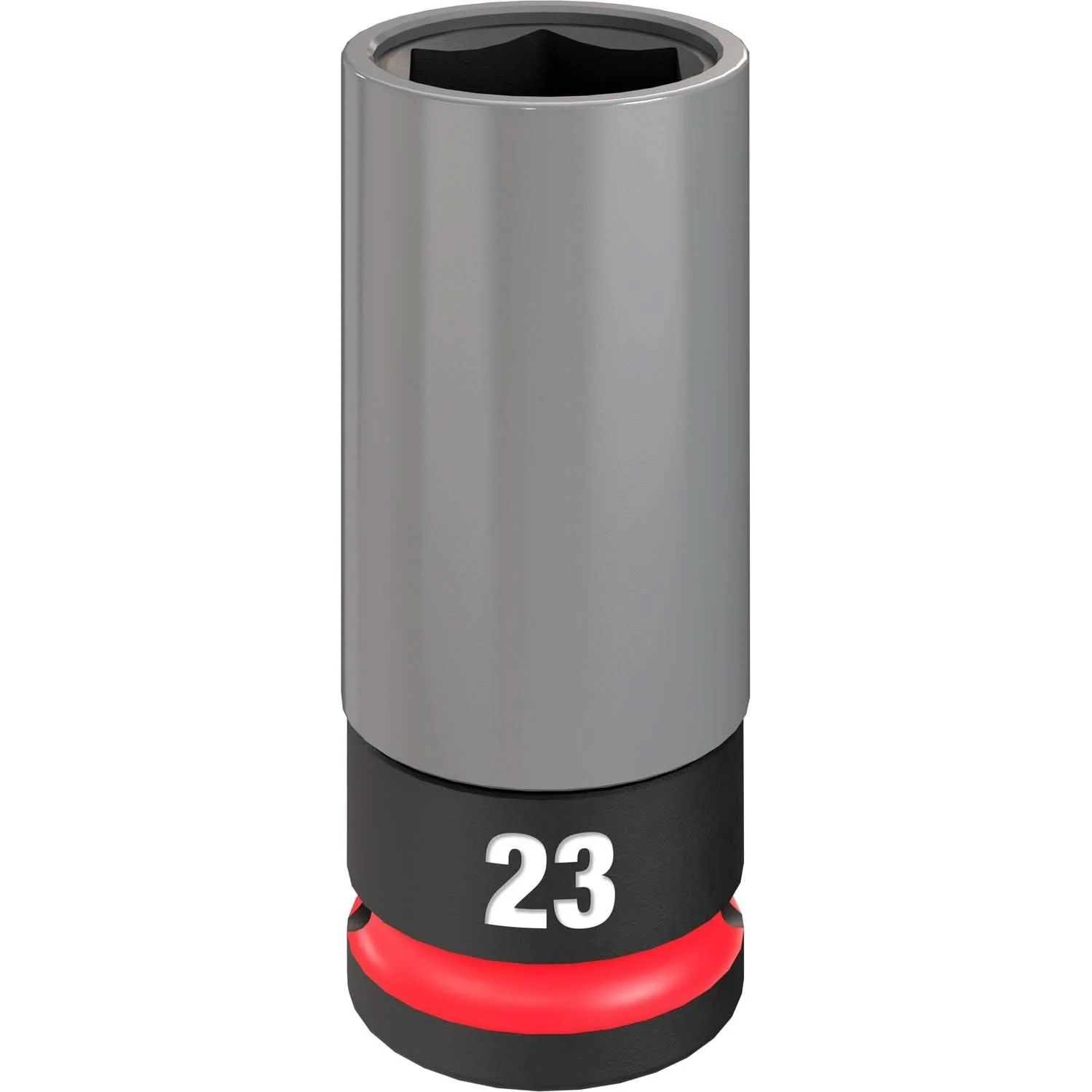 Milwaukee 49-66-7808 SHOCKWAVE Impact Duty 1/2 Drive 23MM Metric Lug Nut Wheel Socket - Image 1