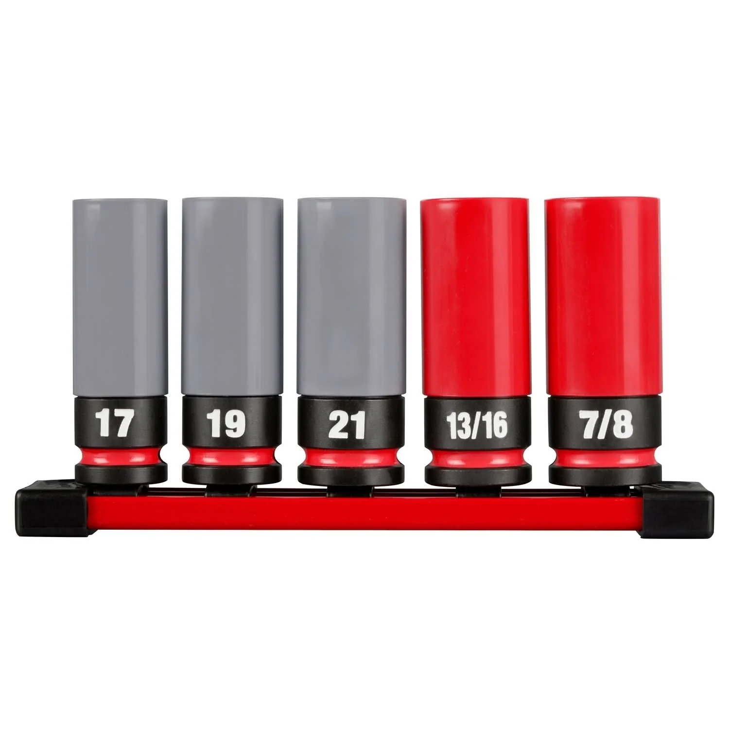 Milwaukee 49-66-7831 SHOCKWAVE Impact Duty 1/2 Drive SAE & Metric 5PC Lug Nut Wheel Socket Set - Image 1