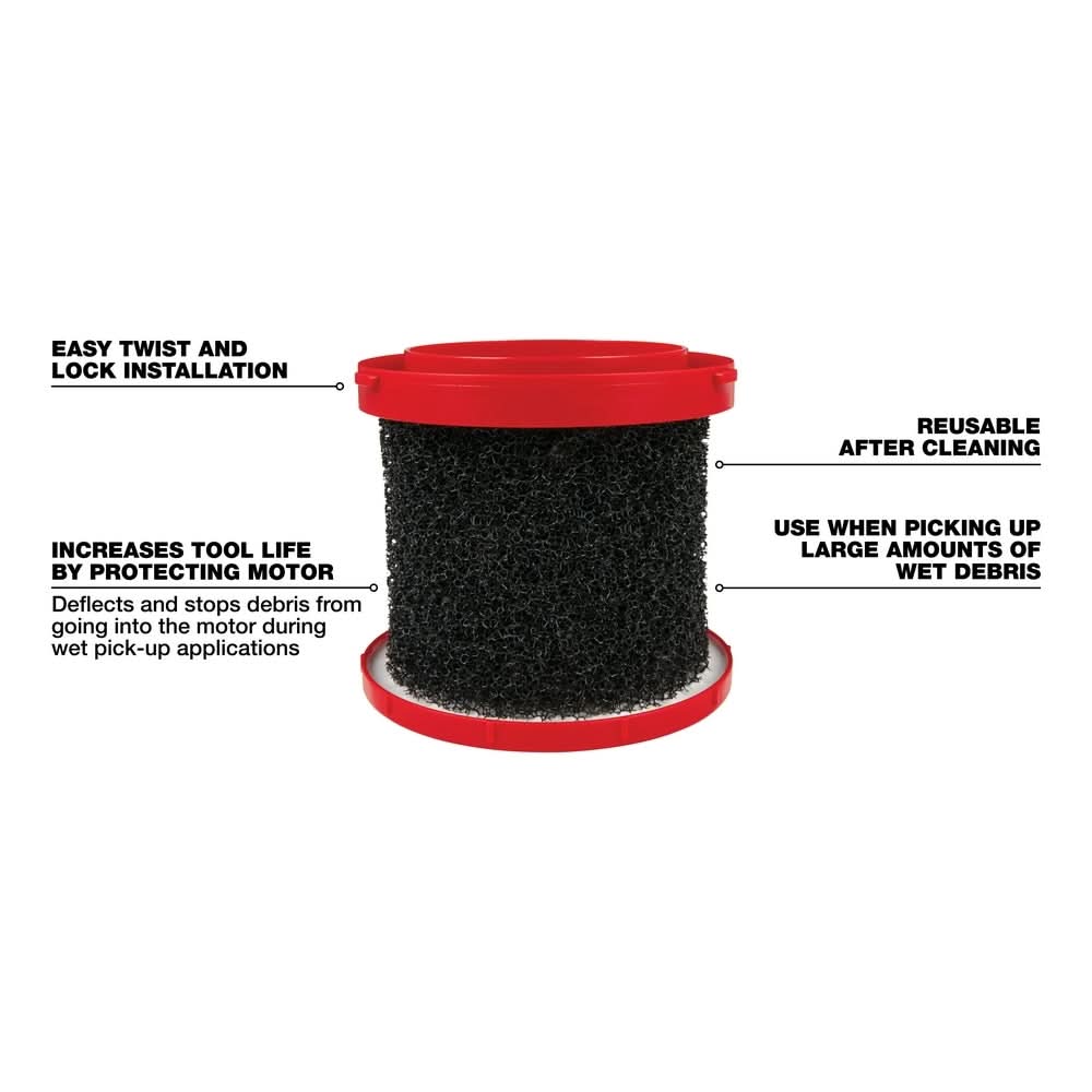 Milwaukee PROMO 49-90-2015 Foam Wet Filter (PROMO) - Image 3